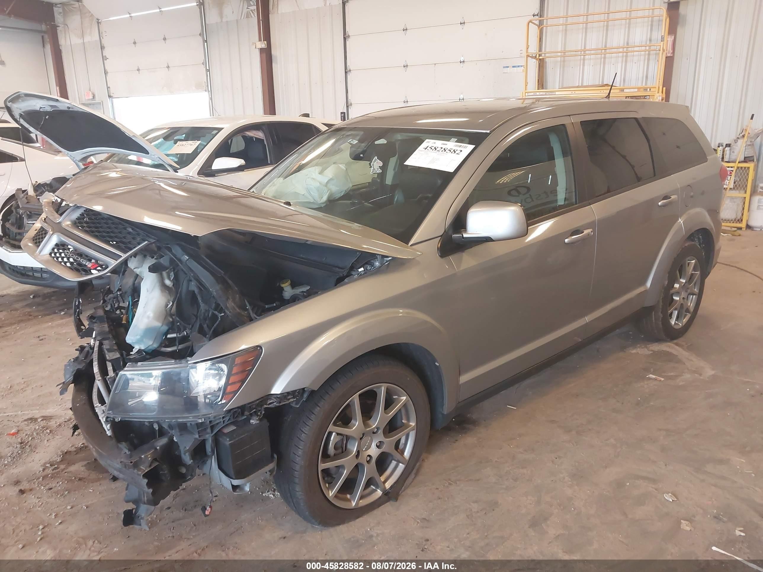 2016 Dodge Journey R/t Silver vin: 3C4PDDEG3GT160399
