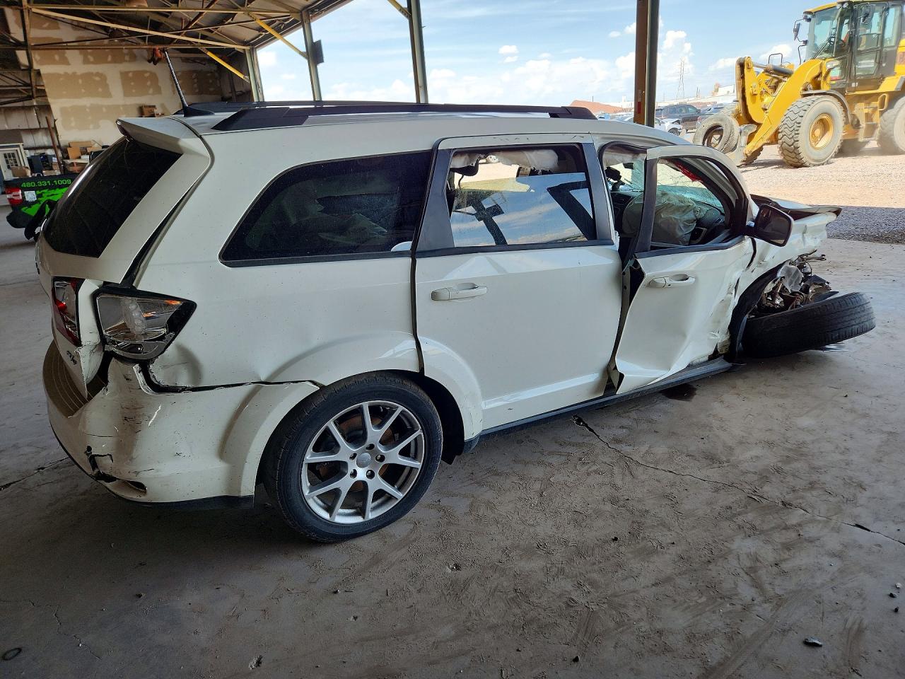 2014 Dodge Journey R/t White vin: 3C4PDDEG4ET156584