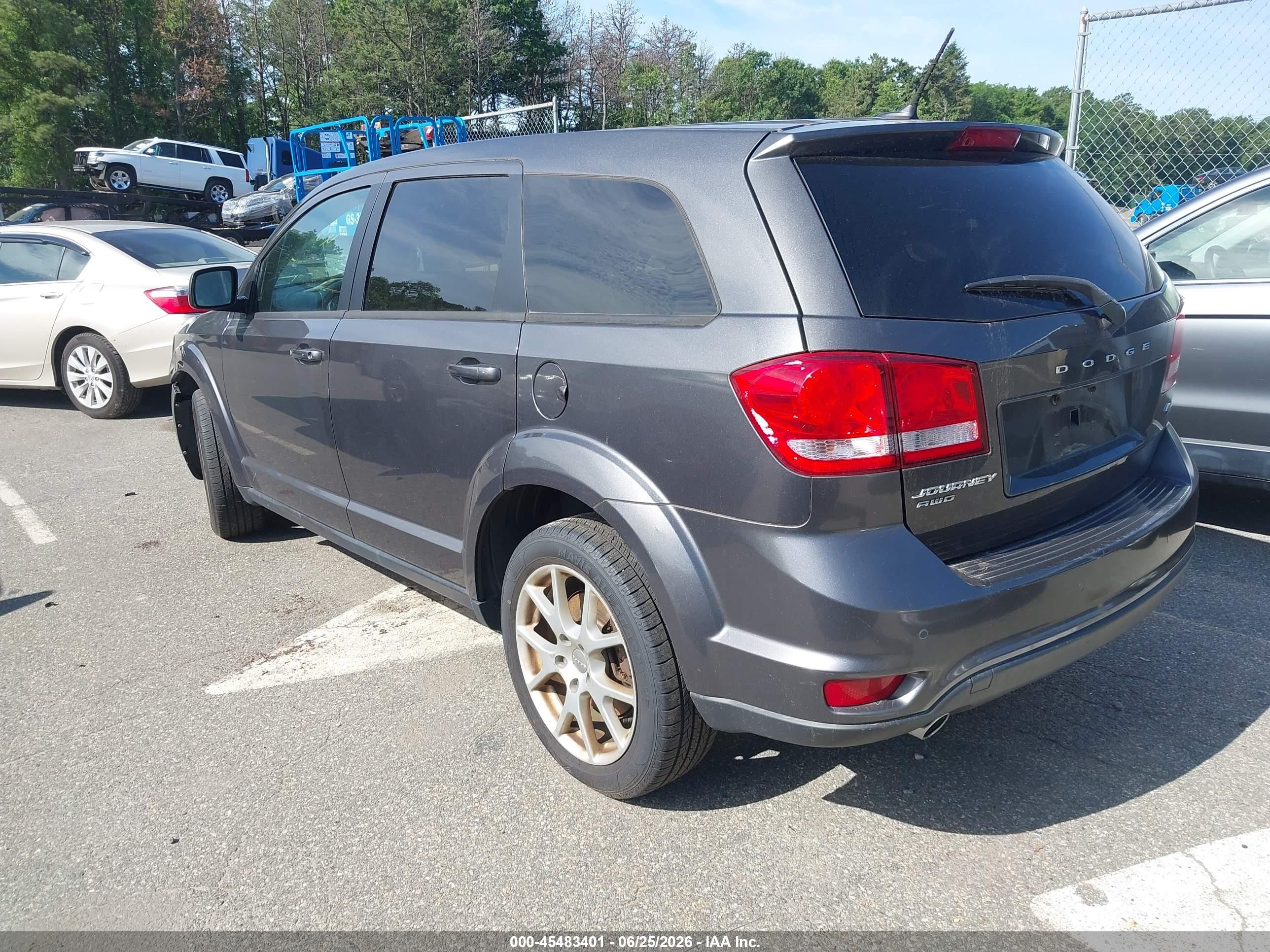 2015 Dodge Journey R/t Gray vin: 3C4PDDEG4FT558042