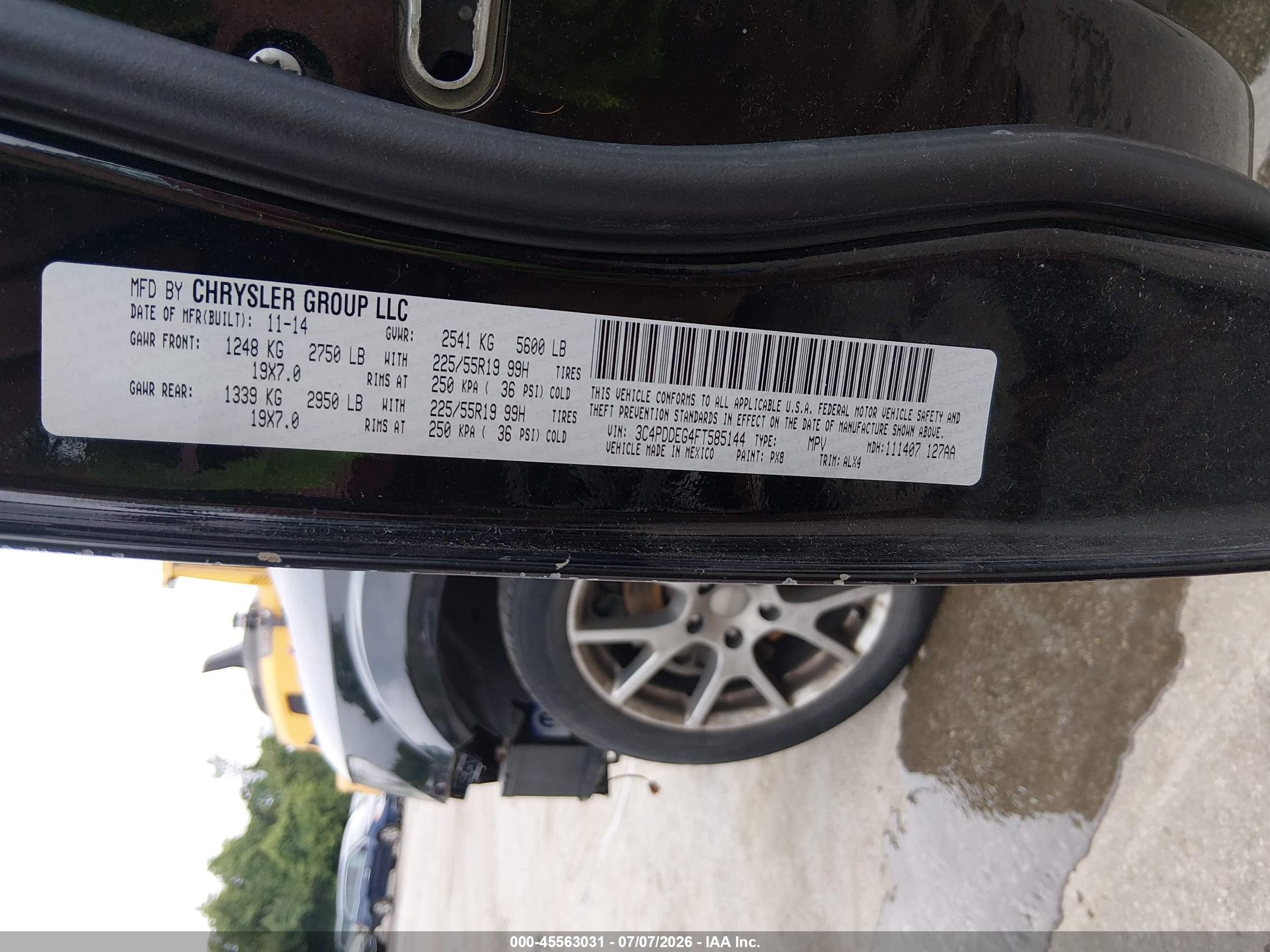 2015 Dodge Journey R/t Black vin: 3C4PDDEG4FT585144