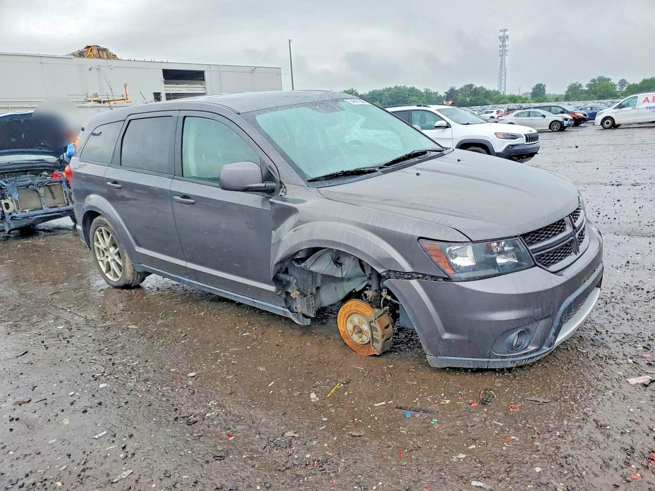 2014 Dodge Journey R Gray vin: 3C4PDDEG5ET184331