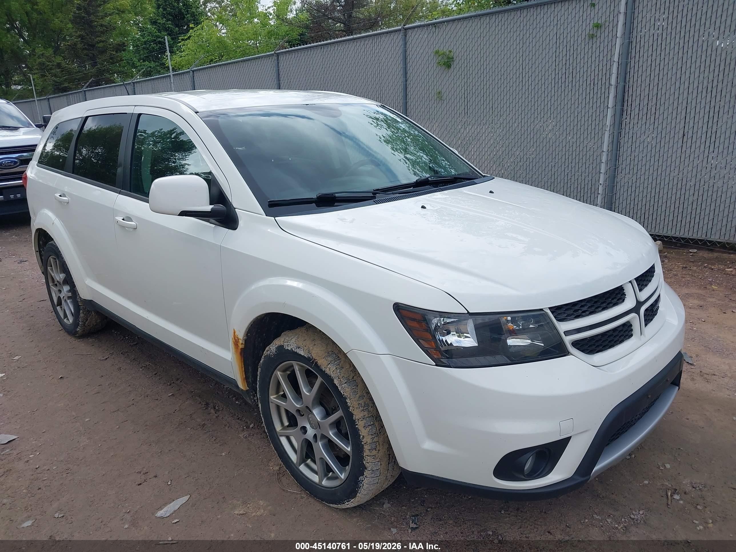 2015 Dodge Journey R/t White vin: 3C4PDDEG5FT689013