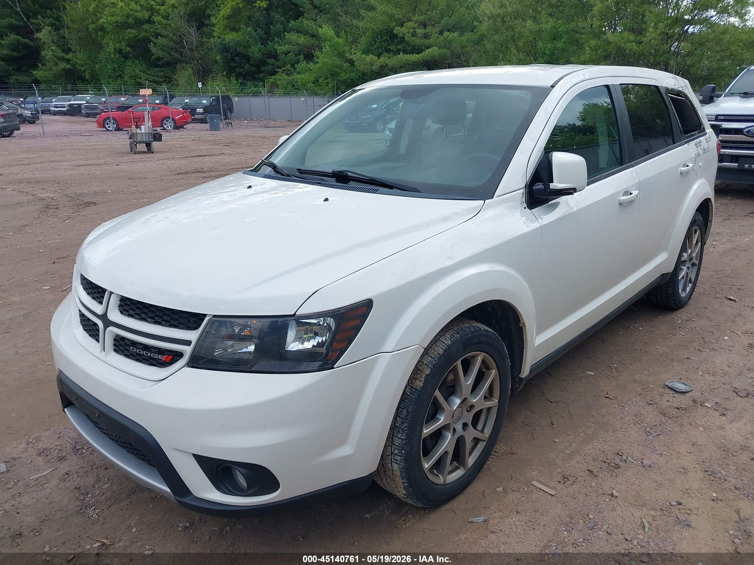 2015 Dodge Journey R/t White vin: 3C4PDDEG5FT689013
