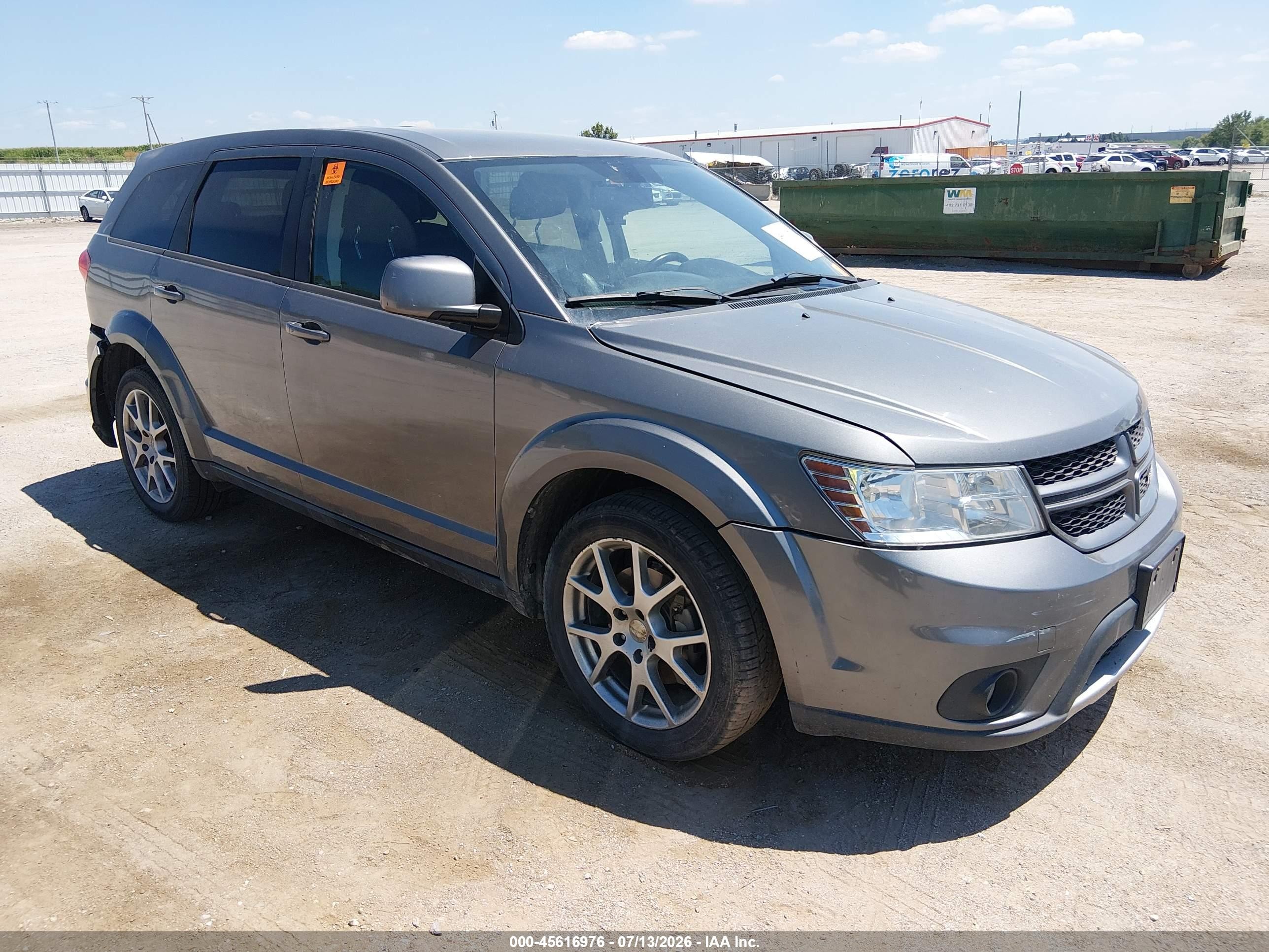 2012 Dodge Journey R/t Gray vin: 3C4PDDEG6CT397334