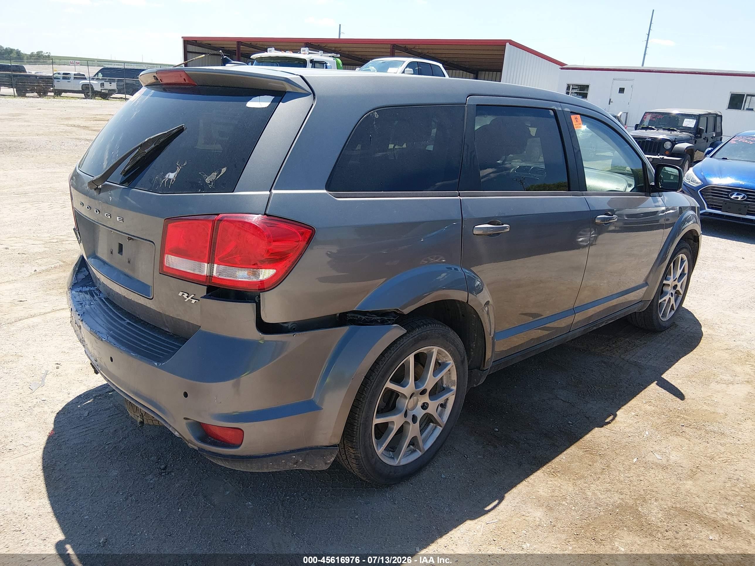 2012 Dodge Journey R/t Gray vin: 3C4PDDEG6CT397334