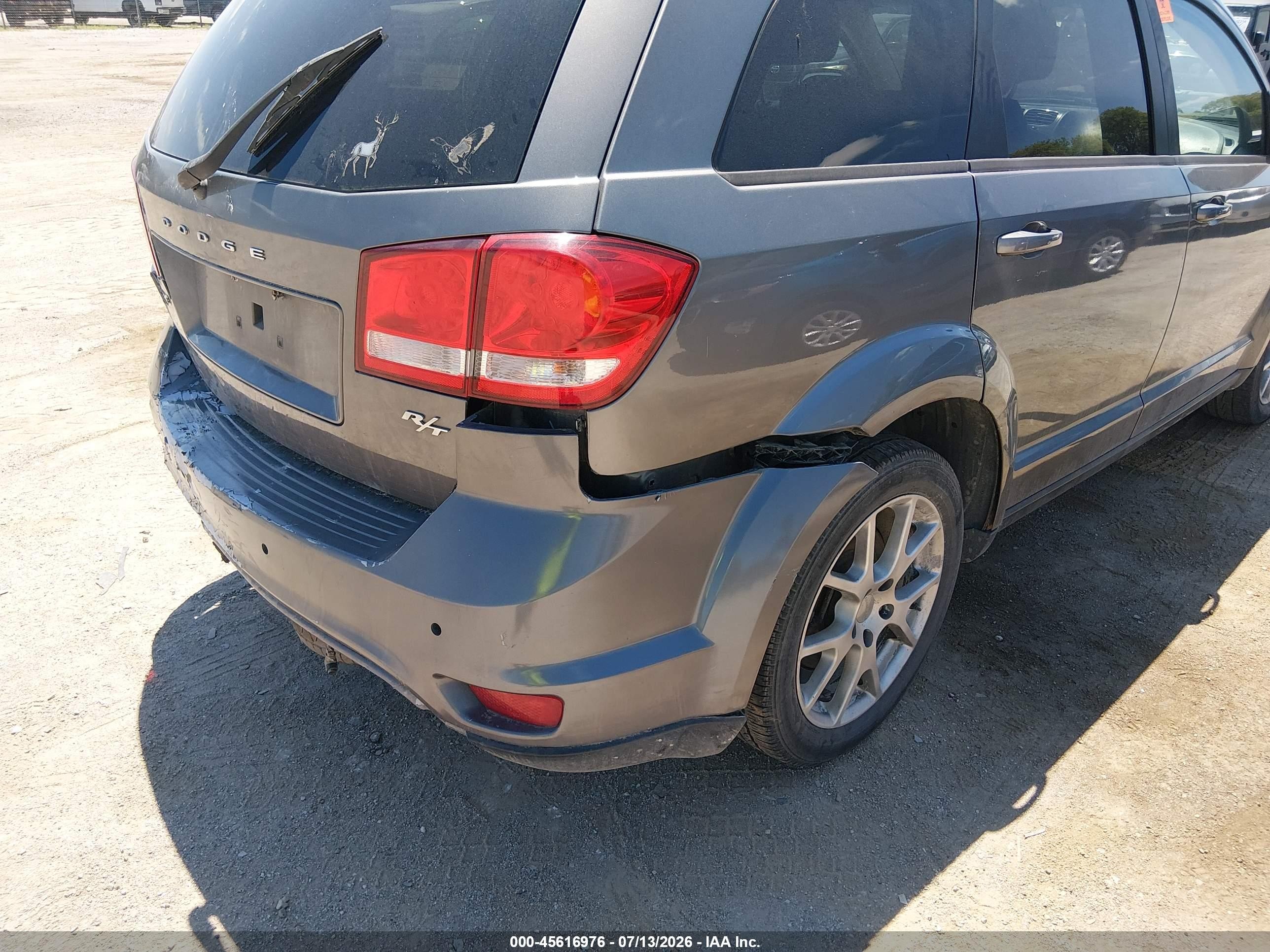 2012 Dodge Journey R/t Gray vin: 3C4PDDEG6CT397334