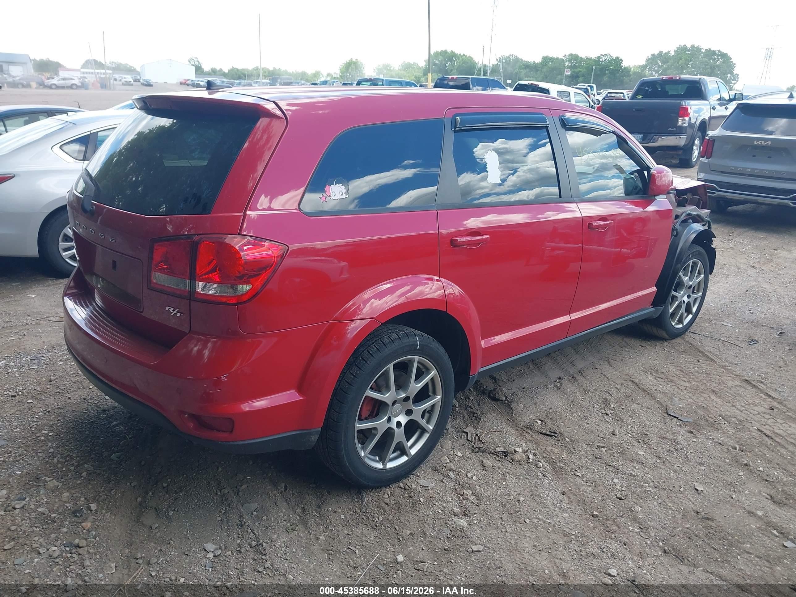 2014 Dodge Journey R/t Red vin: 3C4PDDEG8ET235935