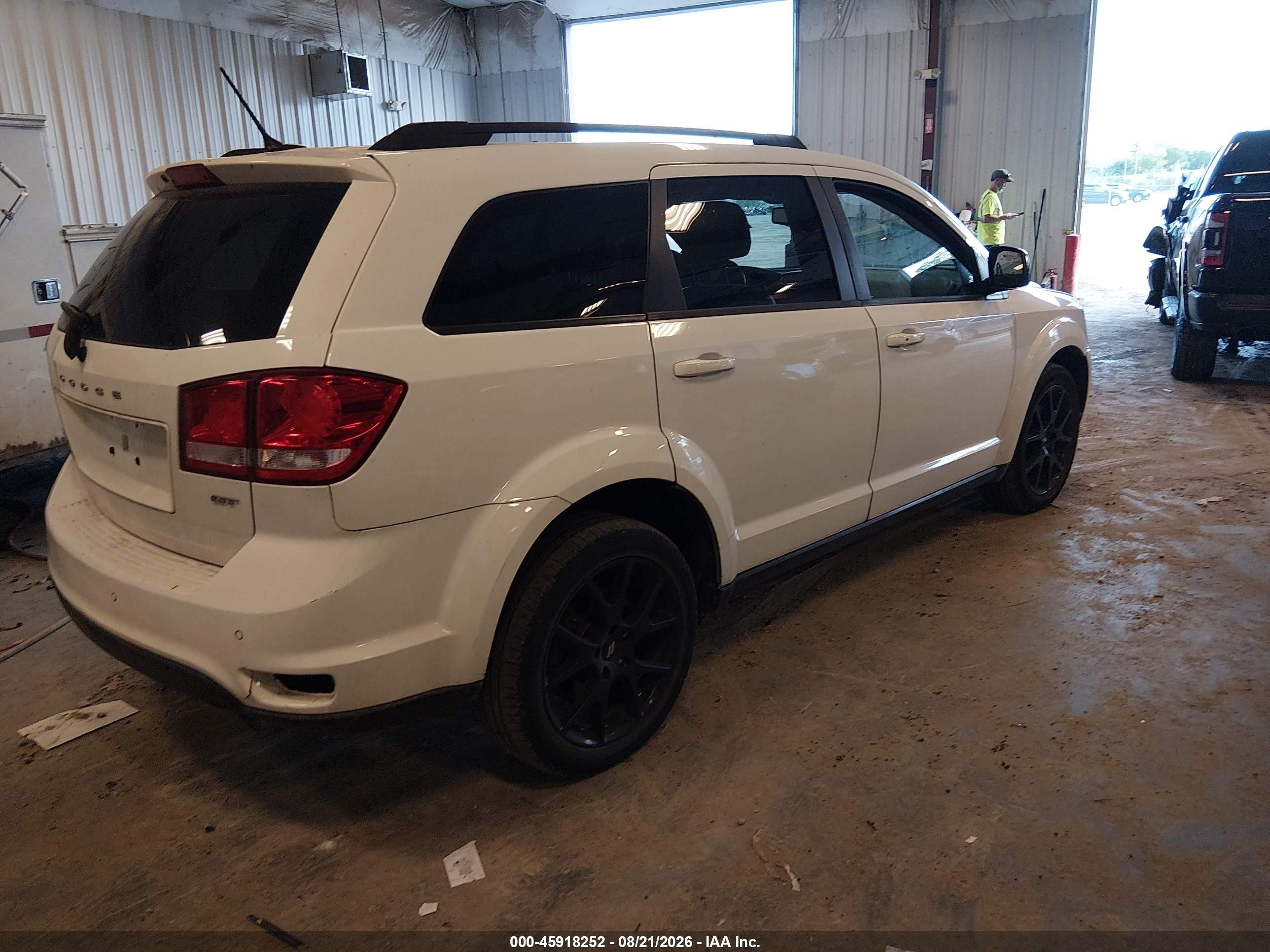 2018 Dodge Journey Gt Awd White vin: 3C4PDDEG9JT278416
