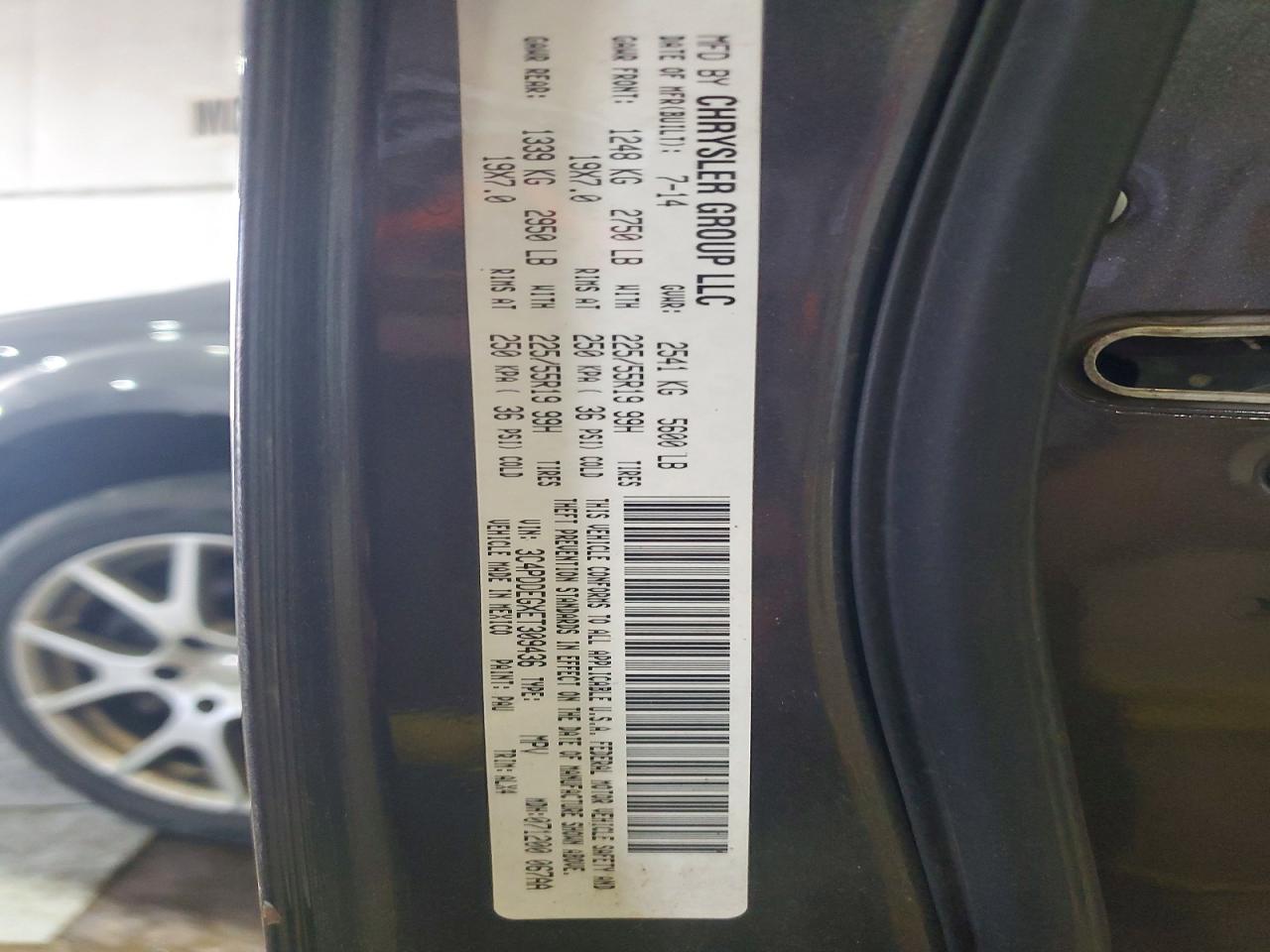 2014 Dodge Journey R Charcoal vin: 3C4PDDEGXET309436