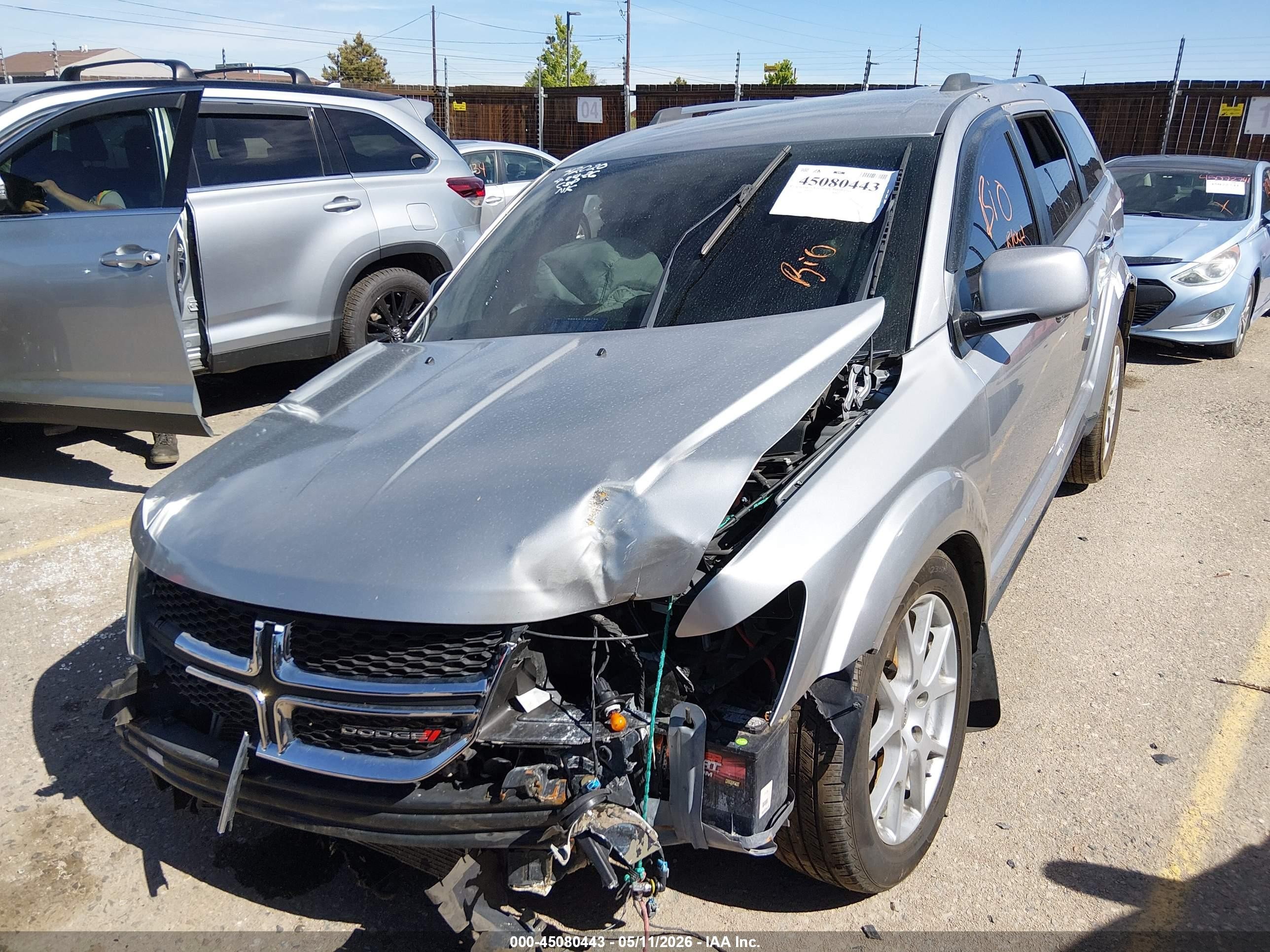 2015 Dodge Journey R/t Silver vin: 3C4PDDFG2FT597985