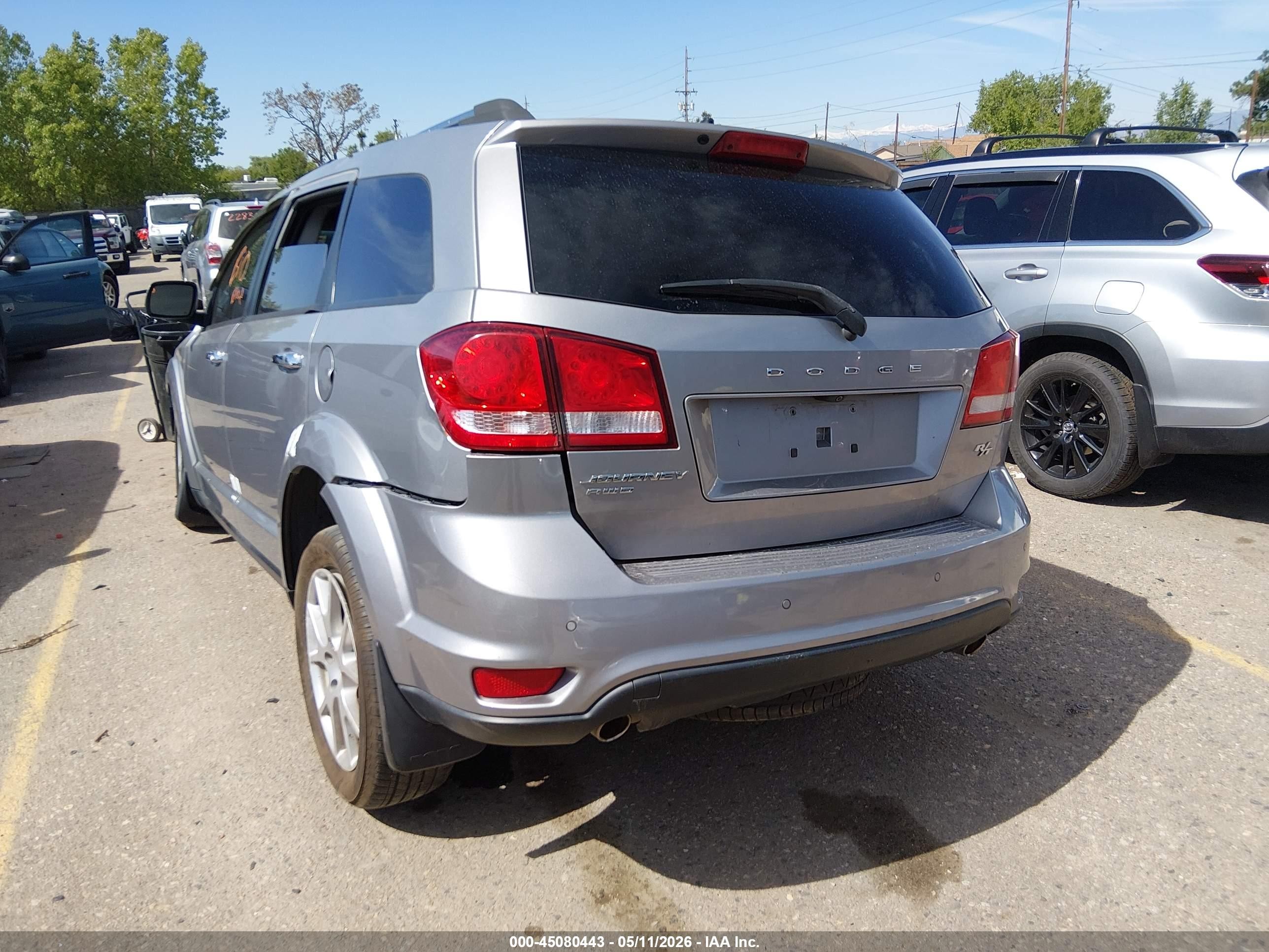 2015 Dodge Journey R/t Silver vin: 3C4PDDFG2FT597985