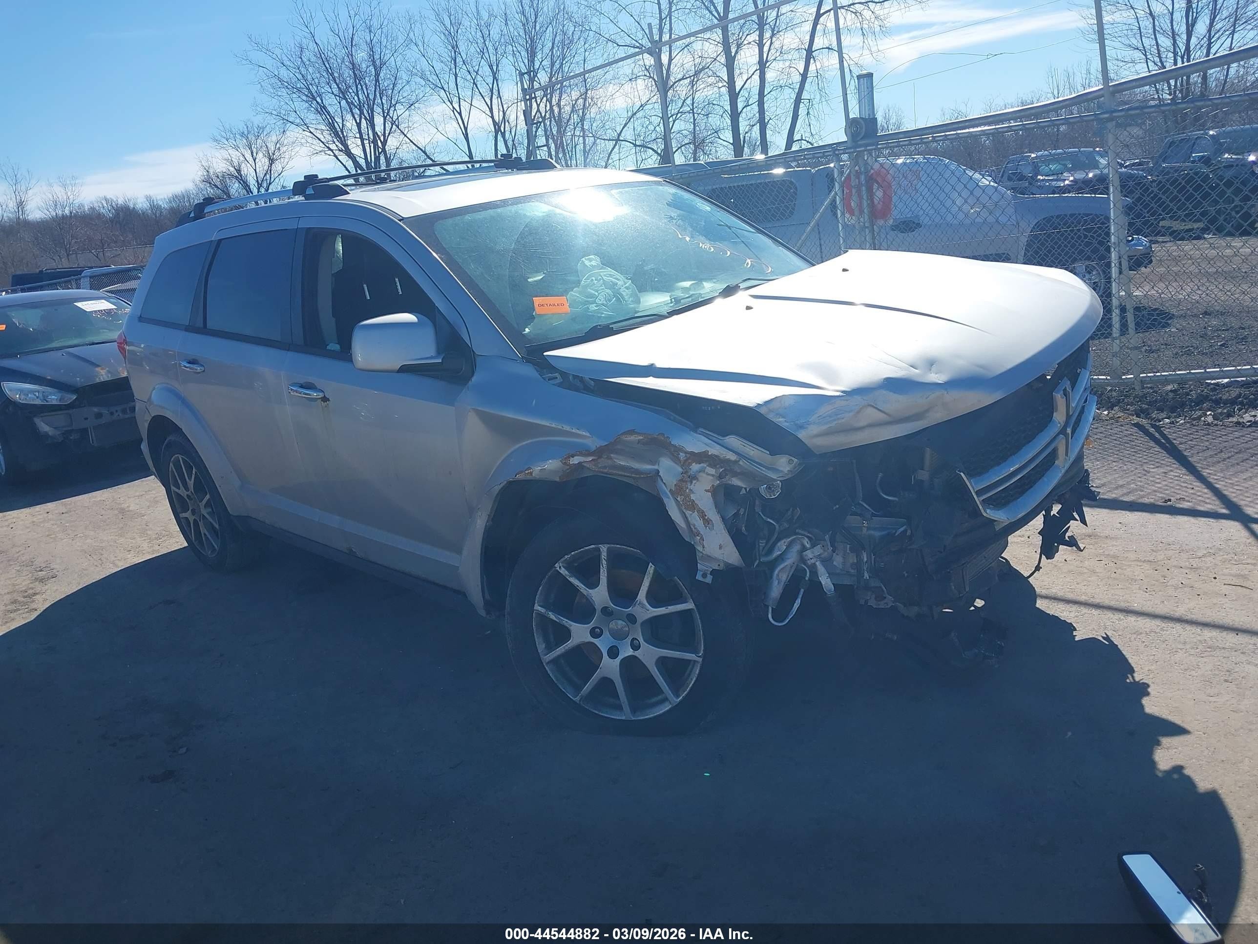 2013 Dodge Journey R/t Silver vin: 3C4PDDFG5DT504633