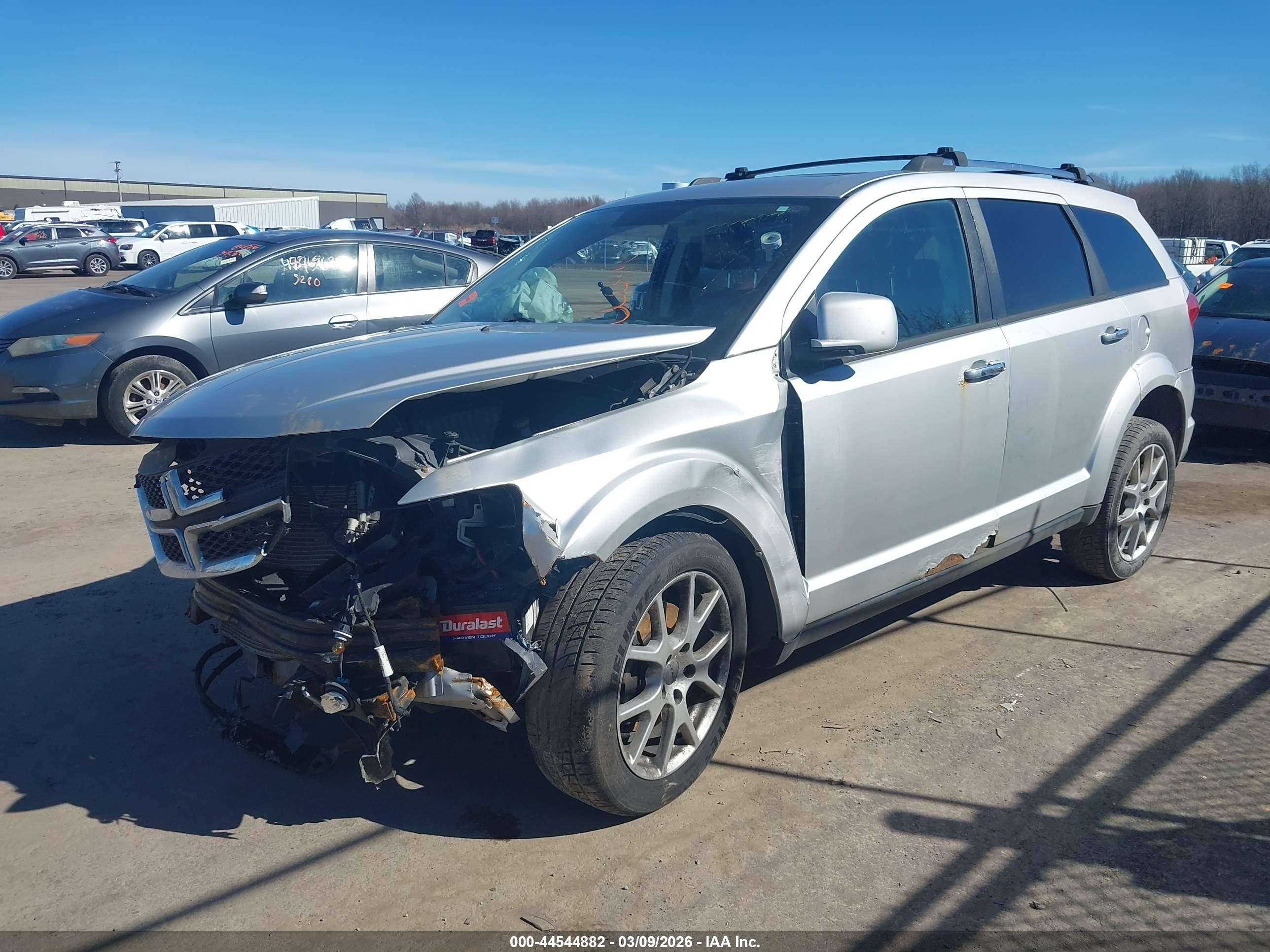 2013 Dodge Journey R/t Silver vin: 3C4PDDFG5DT504633