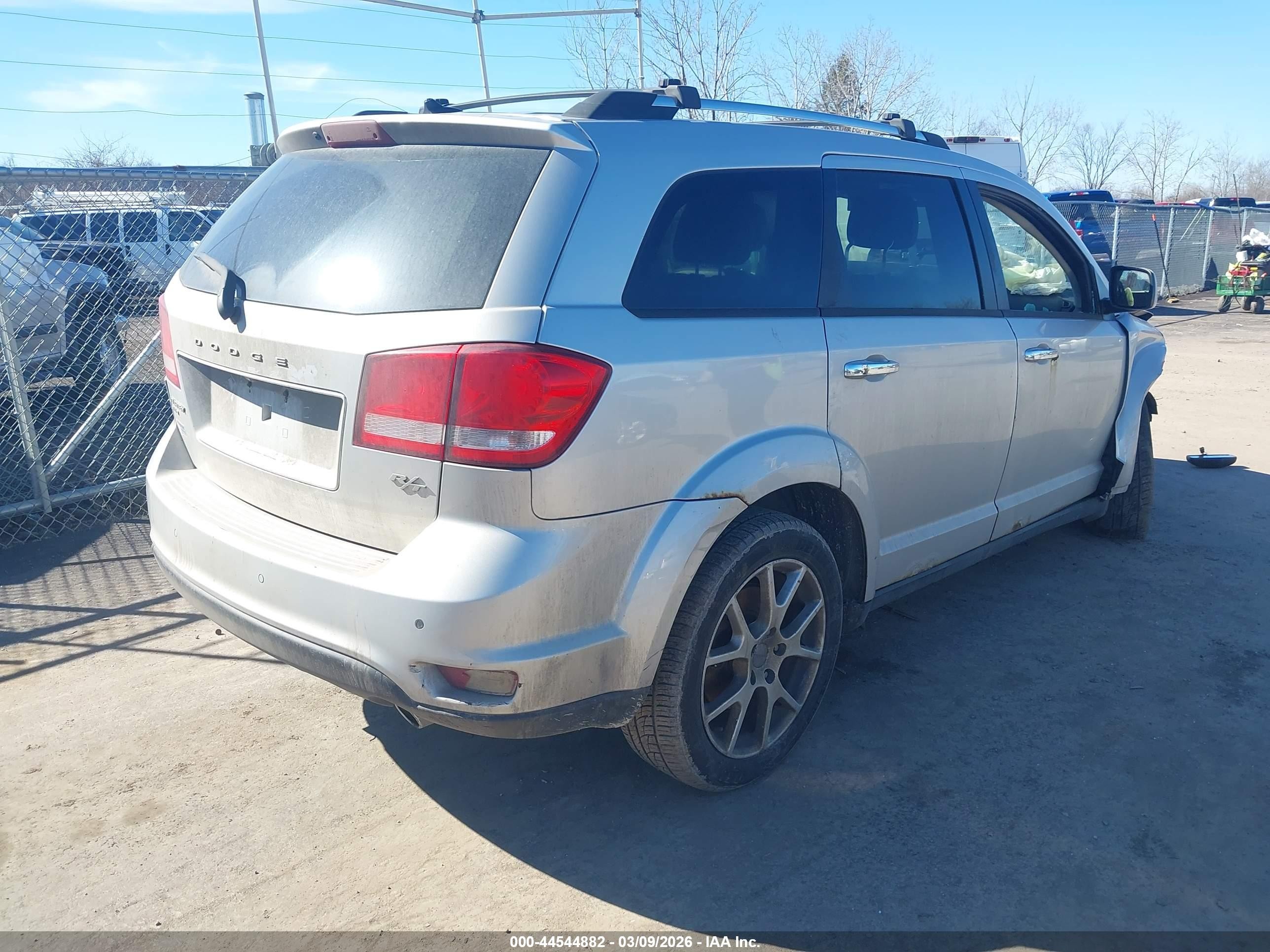 2013 Dodge Journey R/t Silver vin: 3C4PDDFG5DT504633