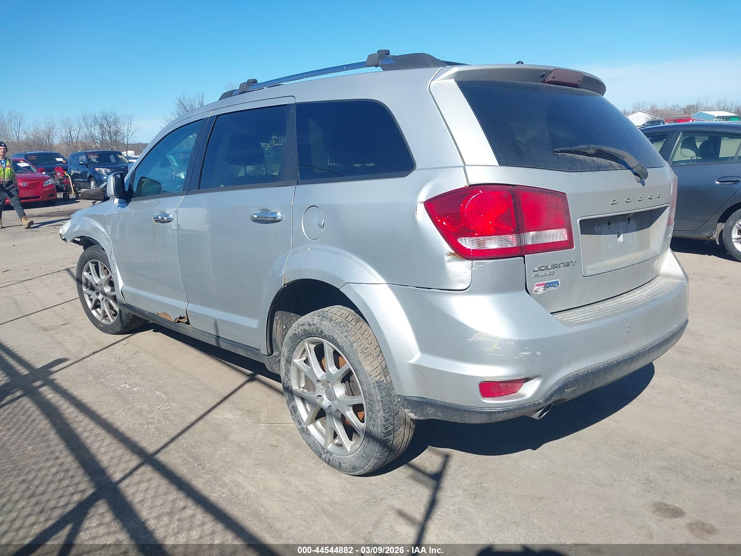 2013 Dodge Journey R/t Silver vin: 3C4PDDFG5DT504633