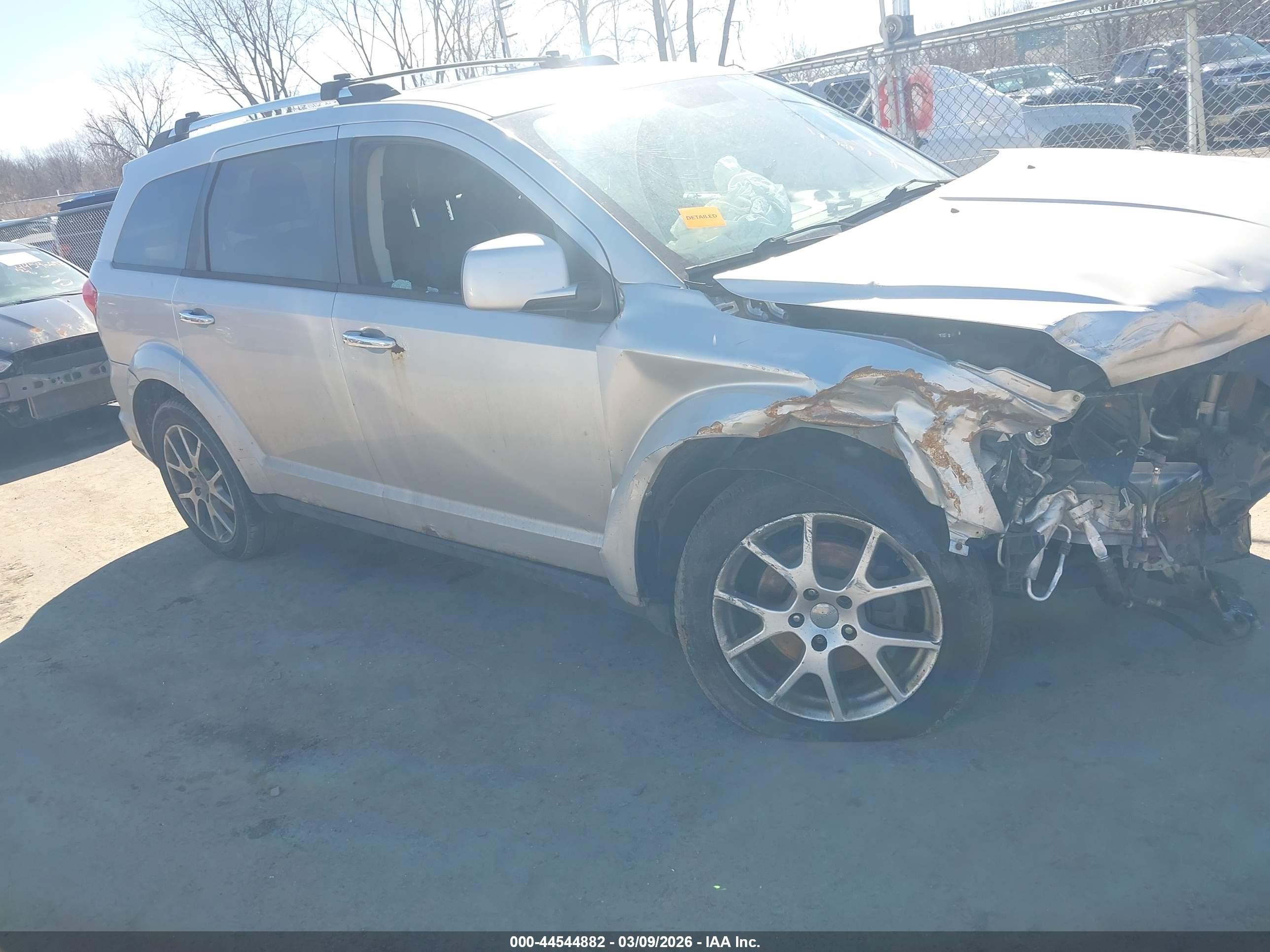 2013 Dodge Journey R/t Silver vin: 3C4PDDFG5DT504633