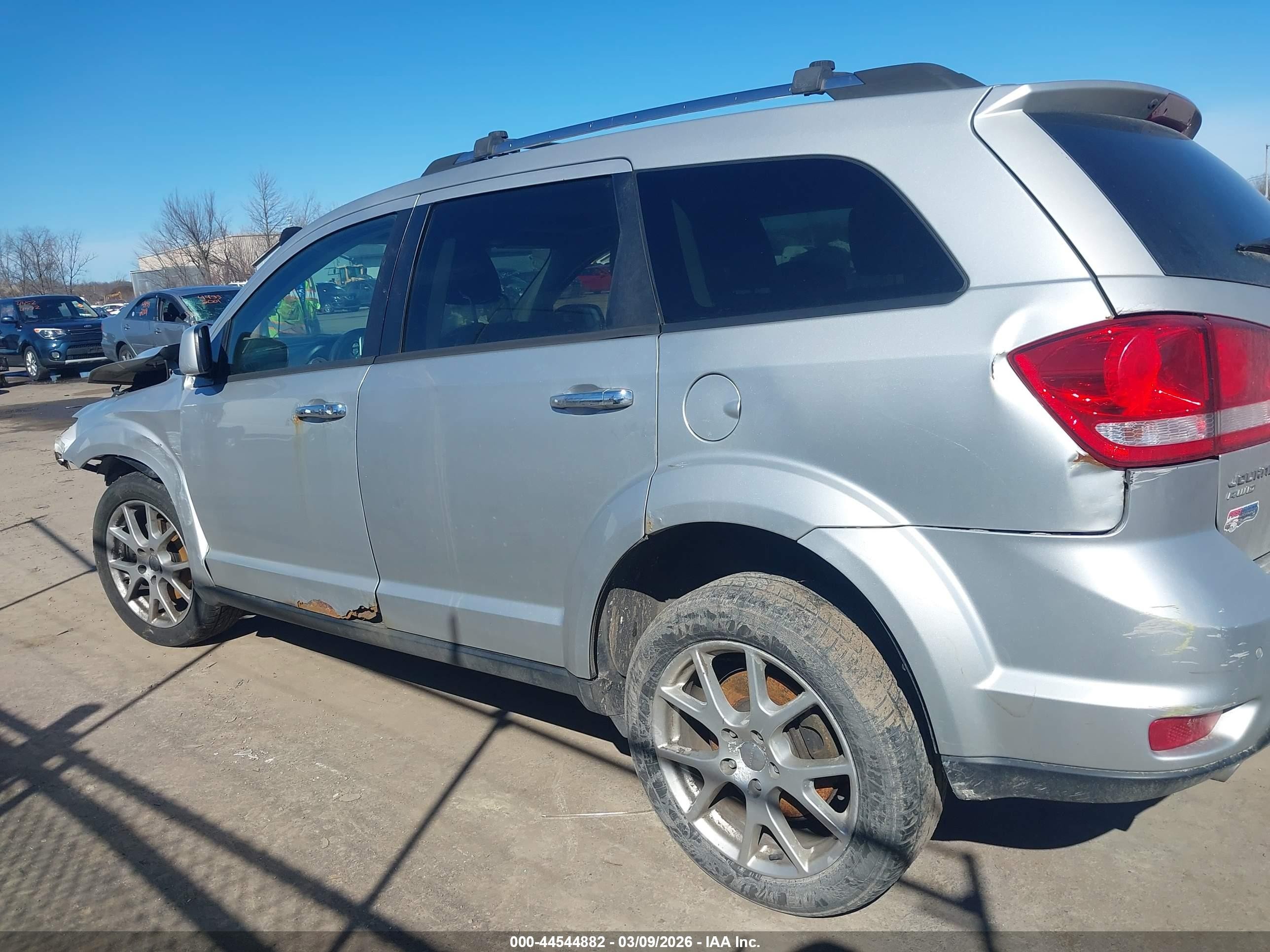 2013 Dodge Journey R/t Silver vin: 3C4PDDFG5DT504633