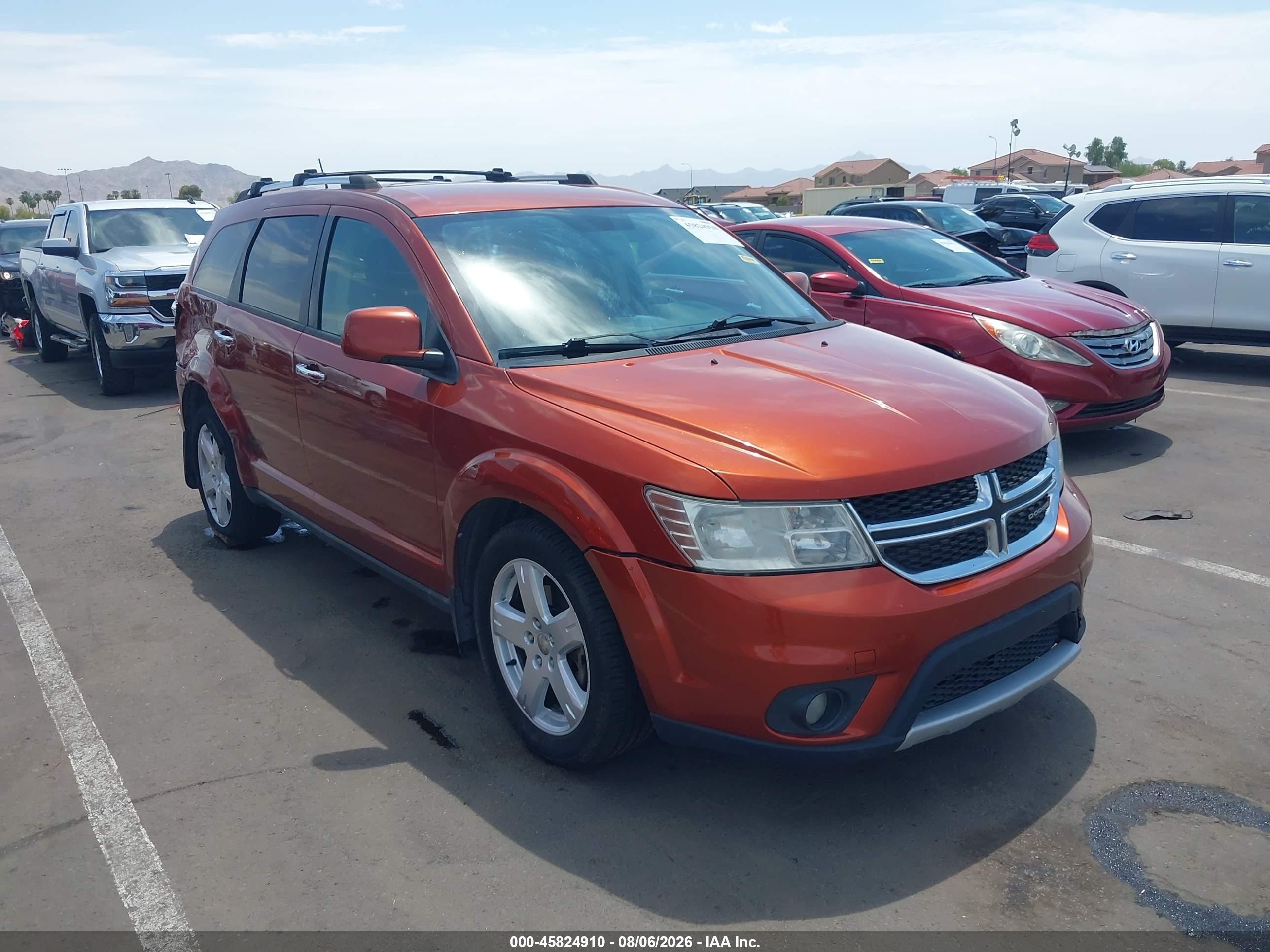2012 Dodge Journey R/t Orange vin: 3C4PDDFG8CT336520