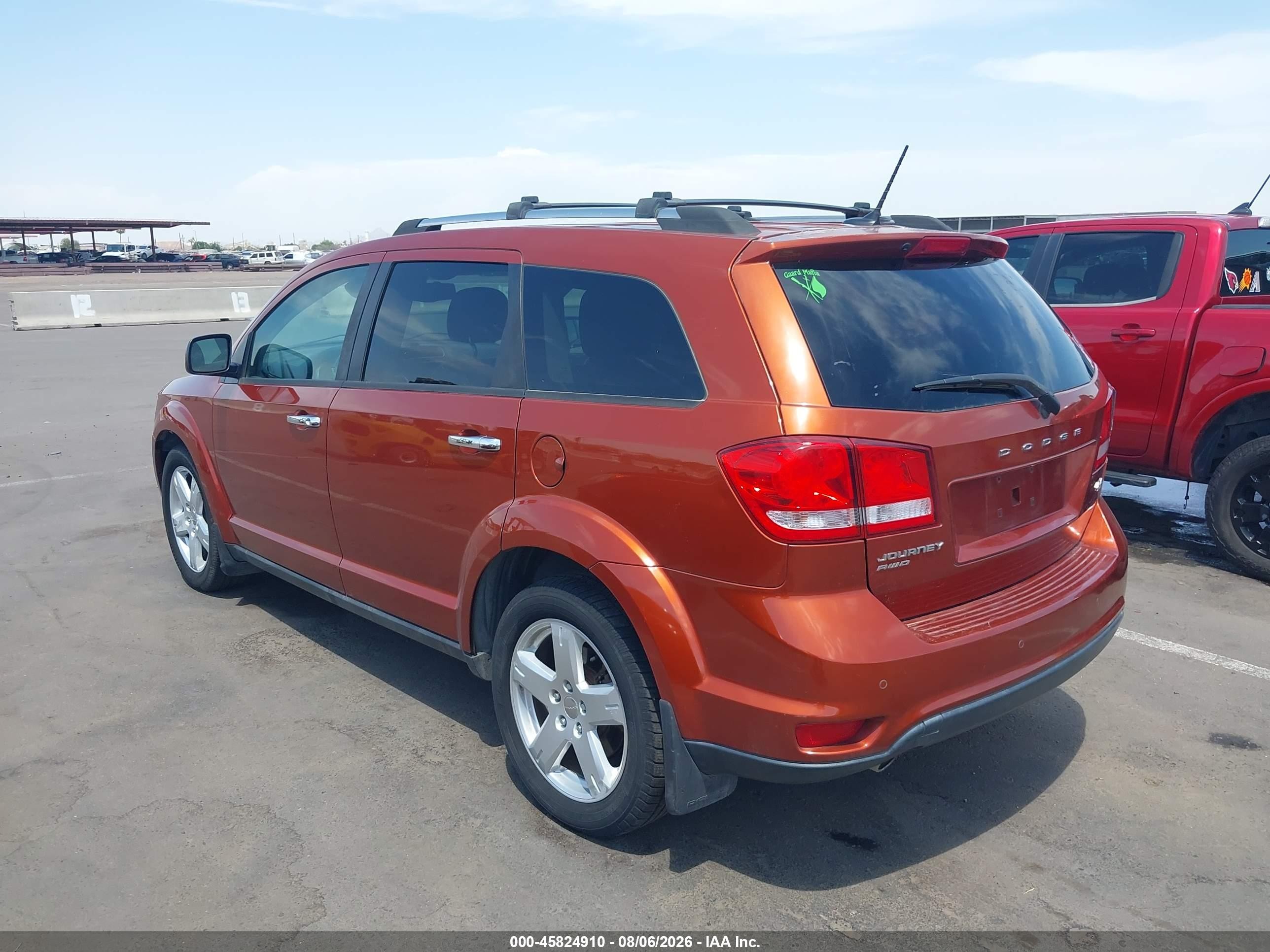2012 Dodge Journey R/t Orange vin: 3C4PDDFG8CT336520