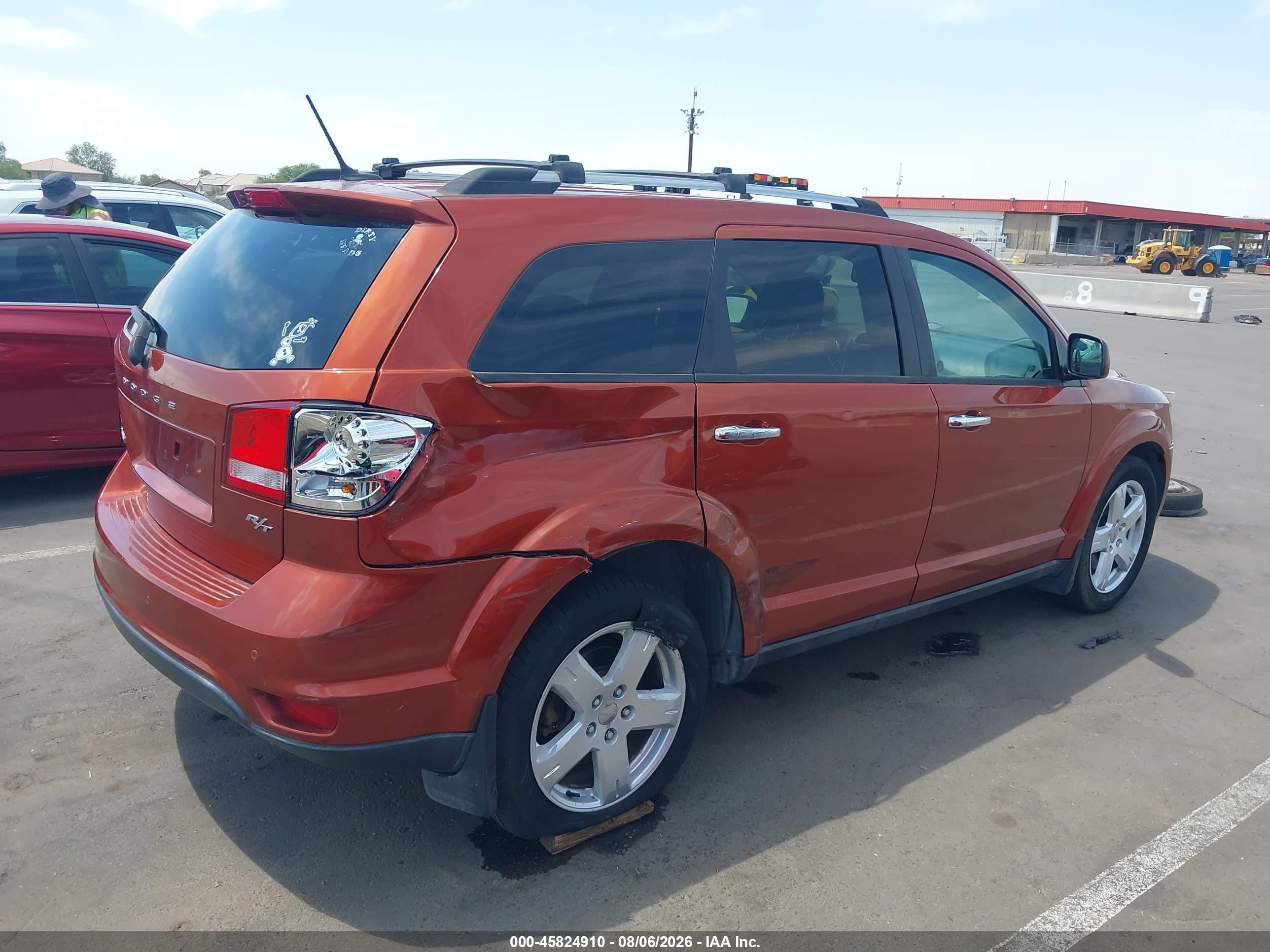 2012 Dodge Journey R/t Orange vin: 3C4PDDFG8CT336520