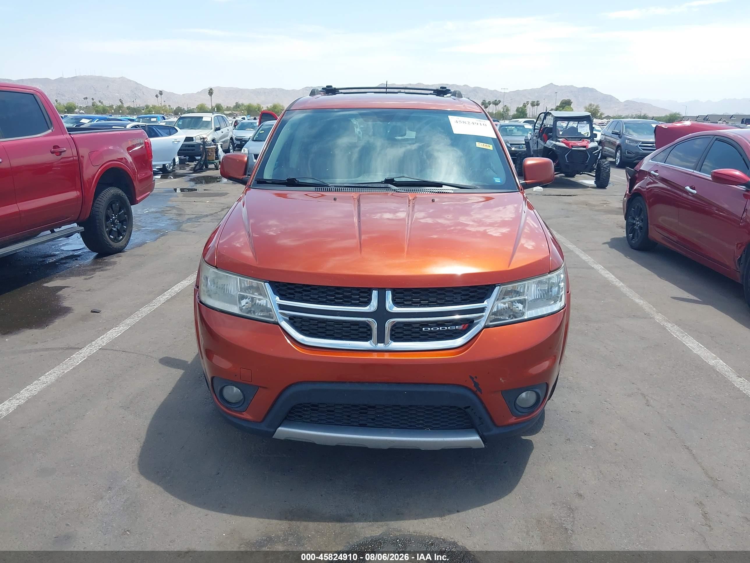 2012 Dodge Journey R/t Orange vin: 3C4PDDFG8CT336520