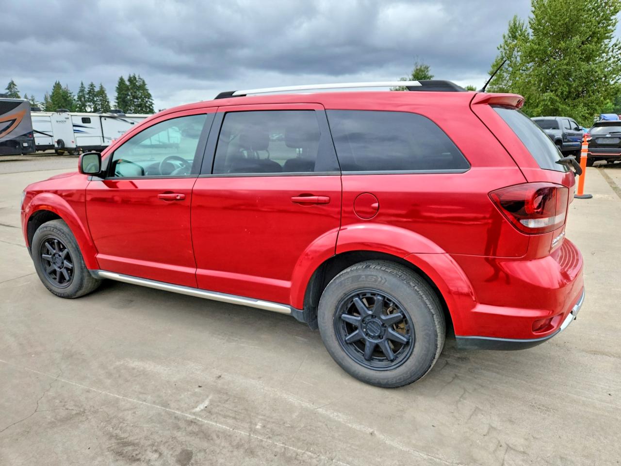 2015 Dodge Journey Crossroad Red vin: 3C4PDDGG0FT526895