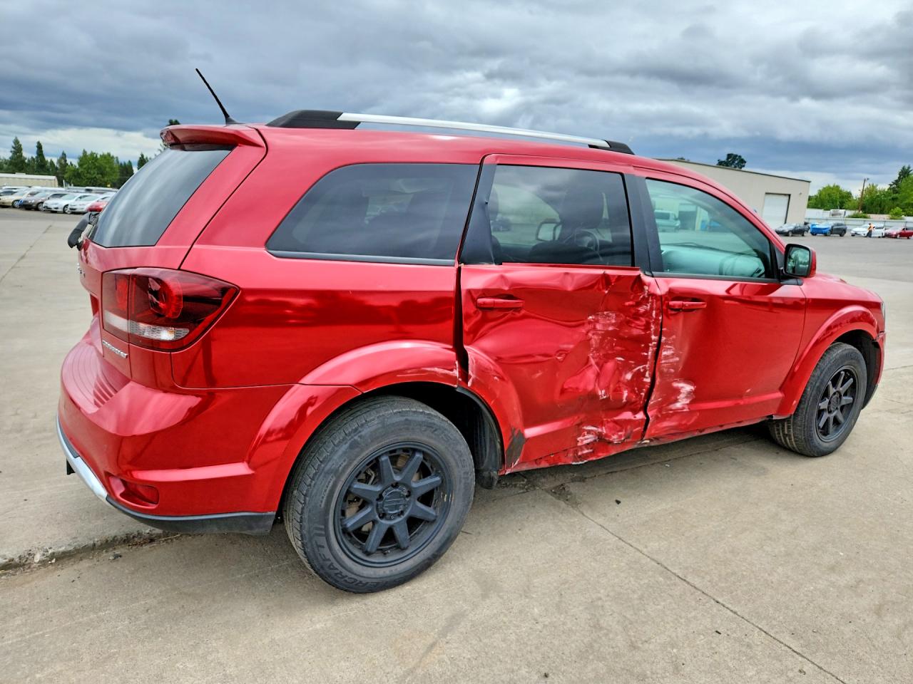 2015 Dodge Journey Crossroad Red vin: 3C4PDDGG0FT526895