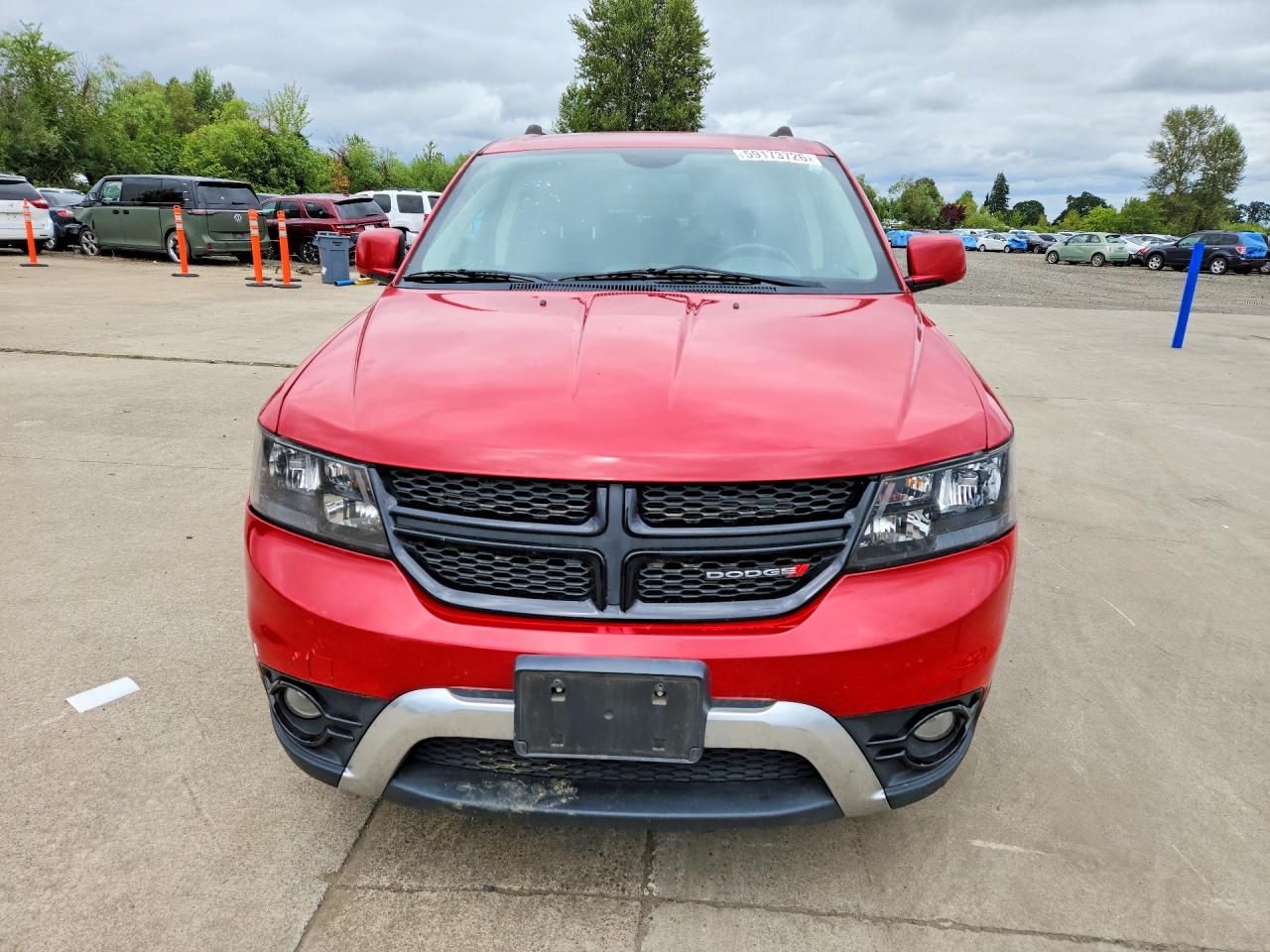 2015 Dodge Journey Crossroad Red vin: 3C4PDDGG0FT526895
