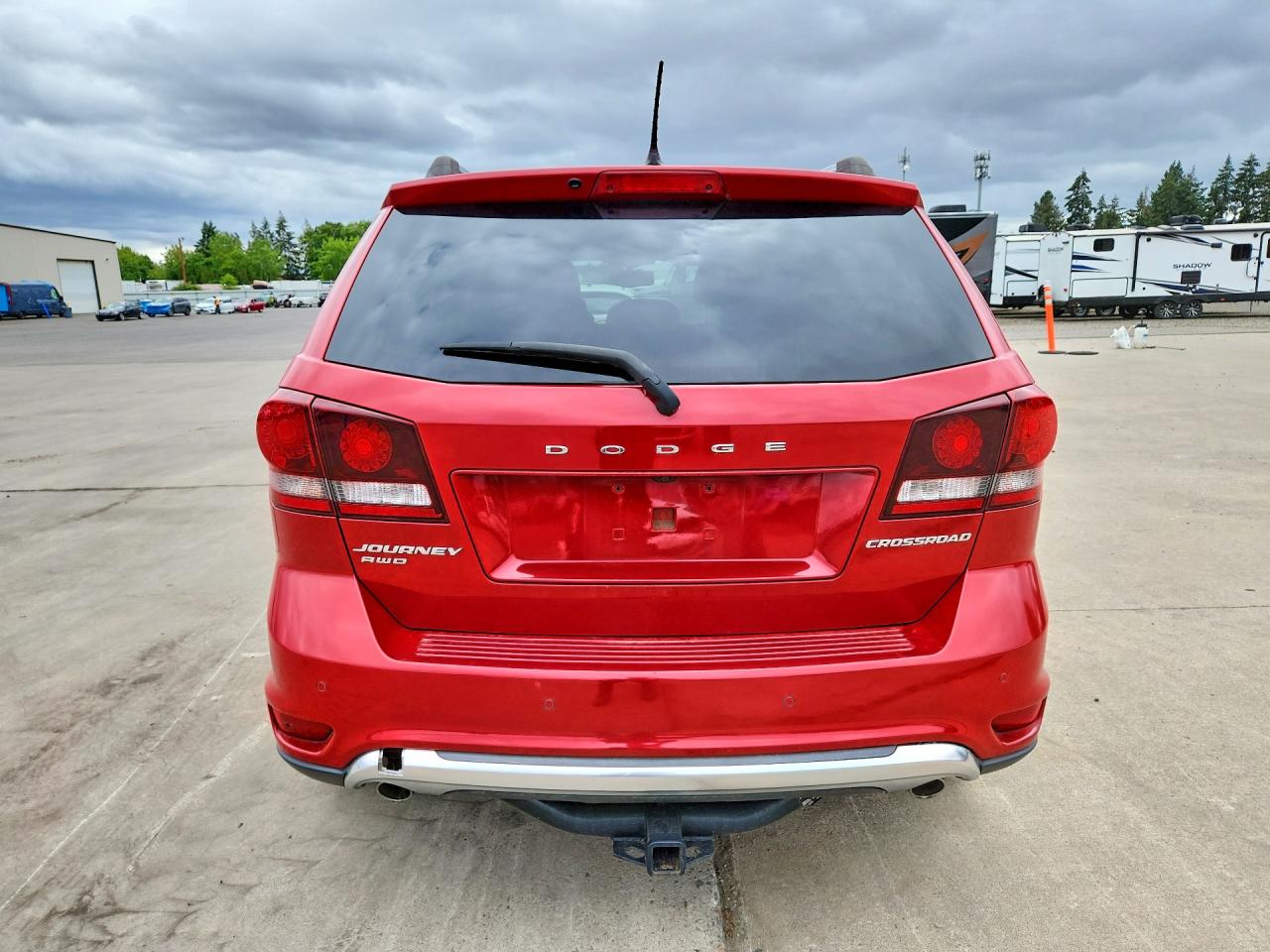 2015 Dodge Journey Crossroad Red vin: 3C4PDDGG0FT526895