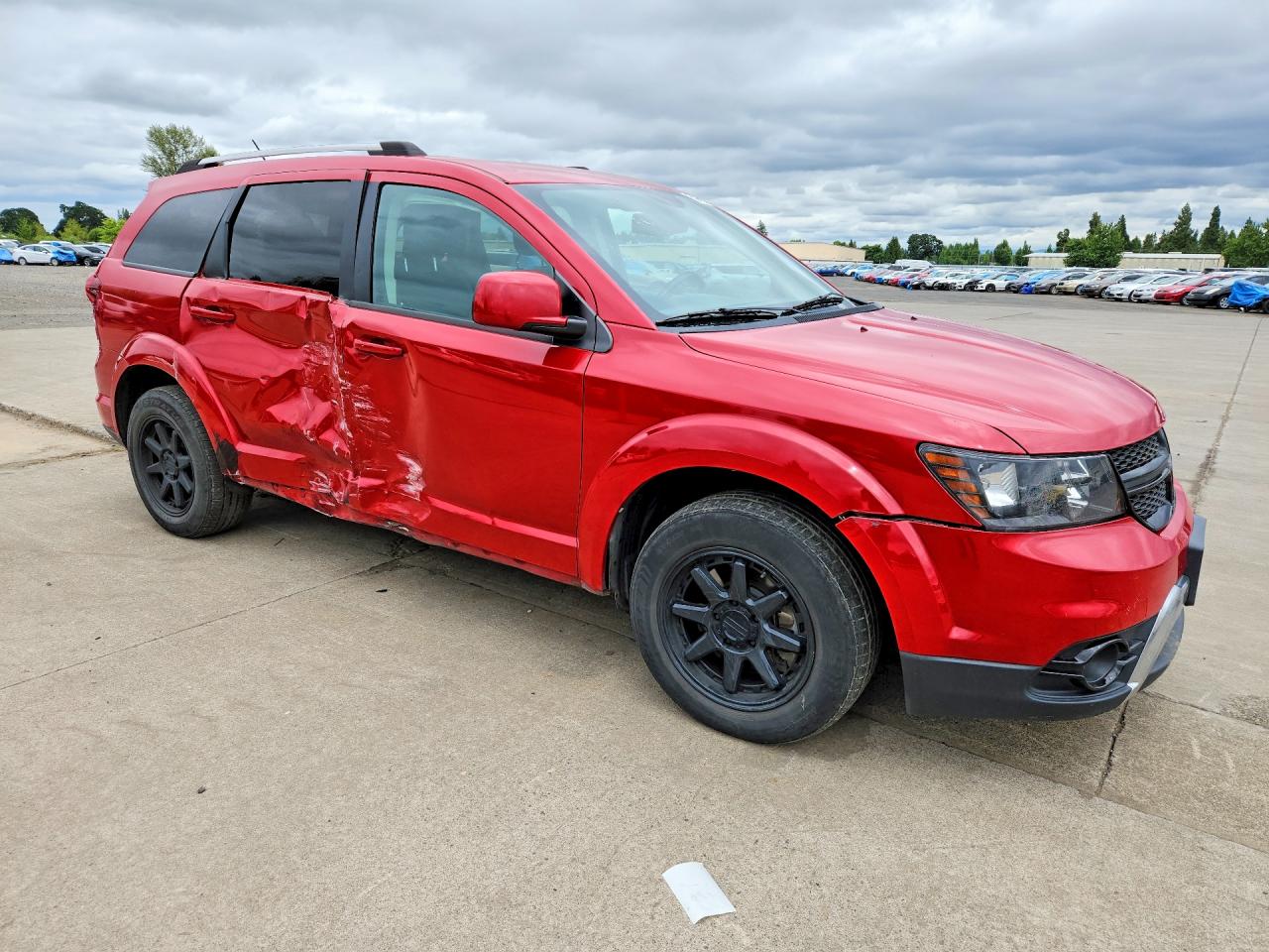 2015 Dodge Journey Crossroad Red vin: 3C4PDDGG0FT526895
