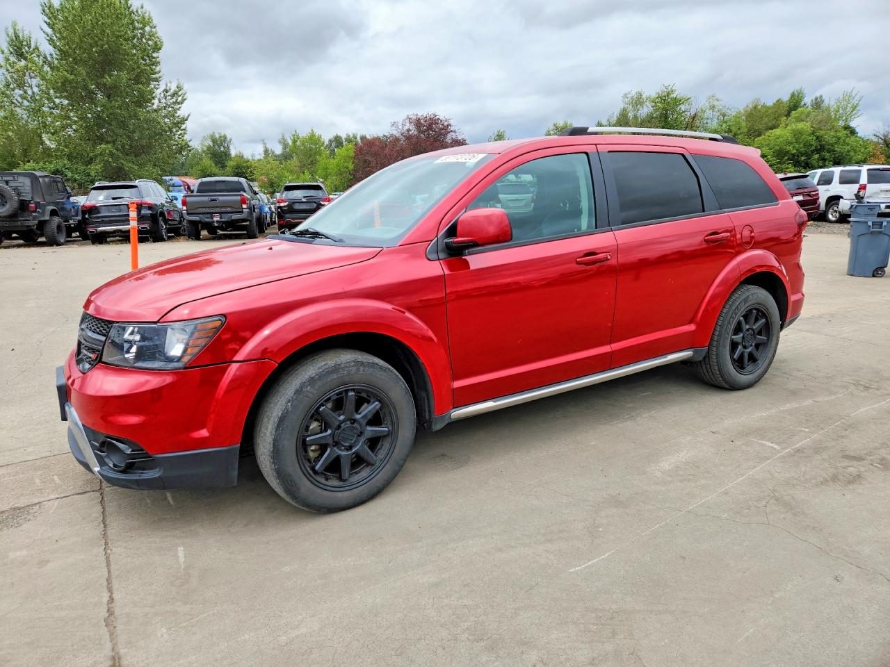 2015 Dodge Journey Crossroad Red vin: 3C4PDDGG0FT526895