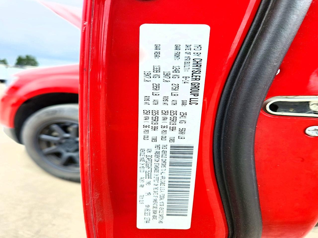 2015 Dodge Journey Crossroad Red vin: 3C4PDDGG0FT526895