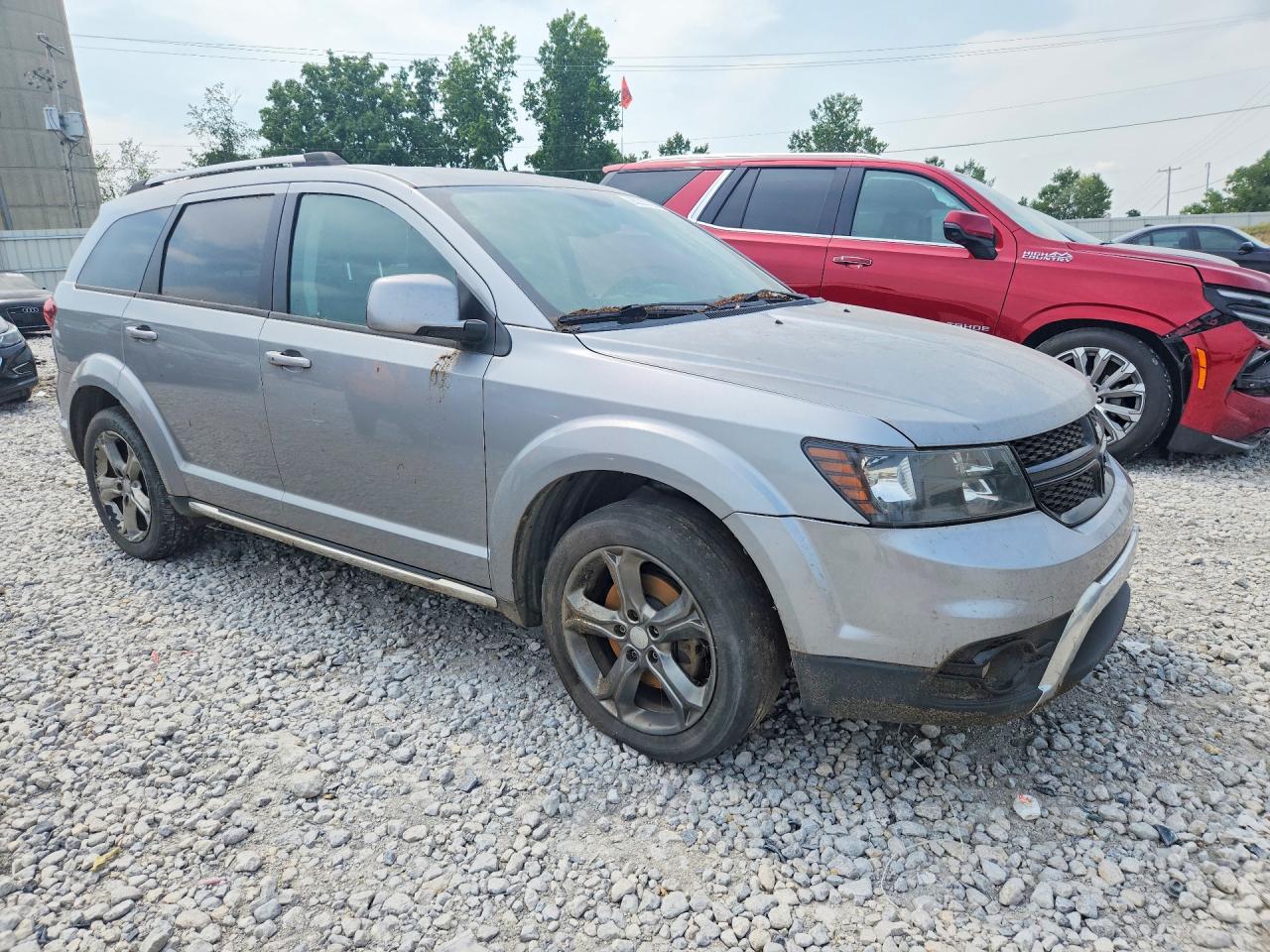 2015 Dodge Journey Crossroad Серебряный vin: 3C4PDDGG0FT533264