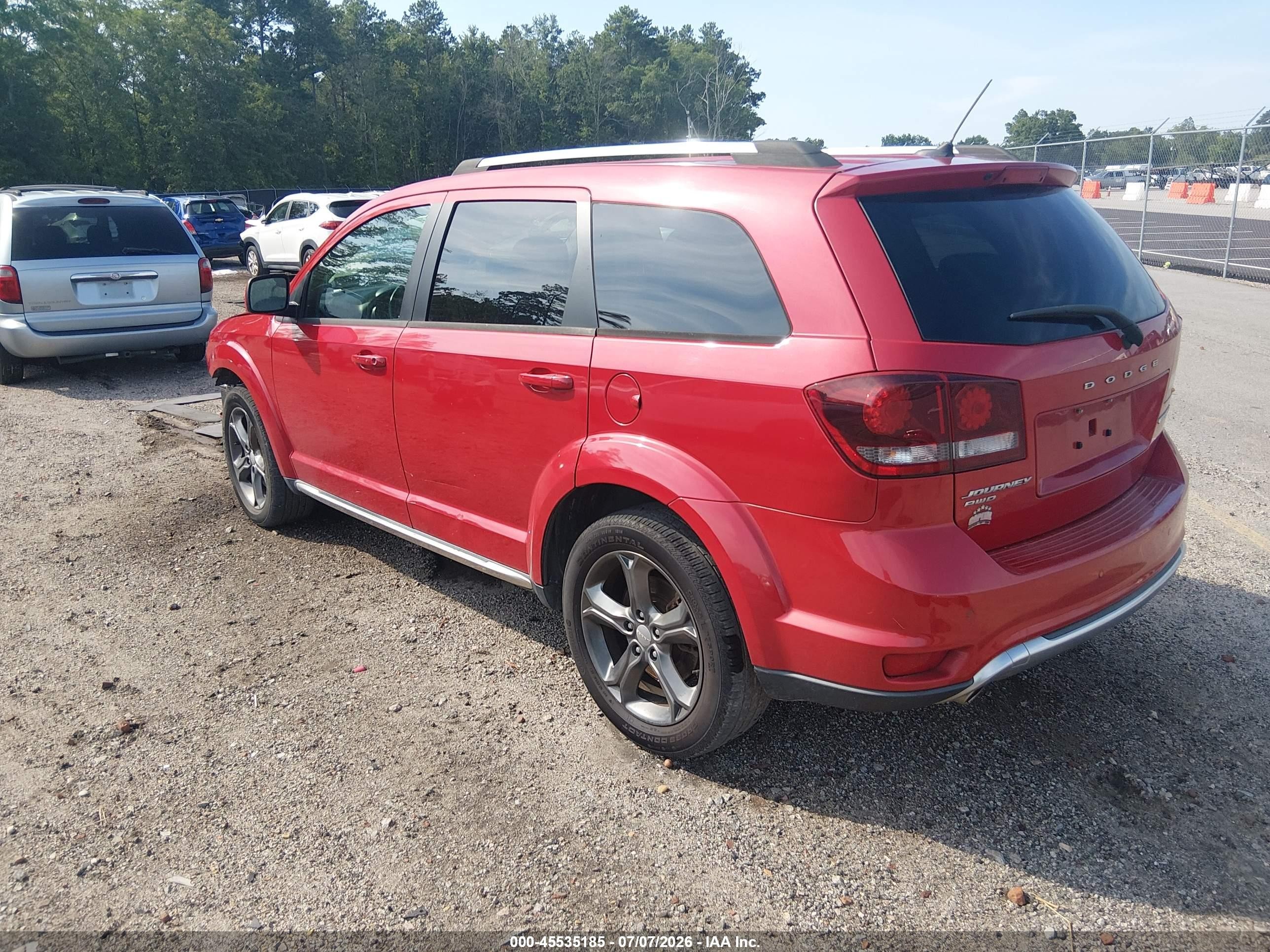 2015 Dodge Journey Crossroad Красный vin: 3C4PDDGG0FT619156