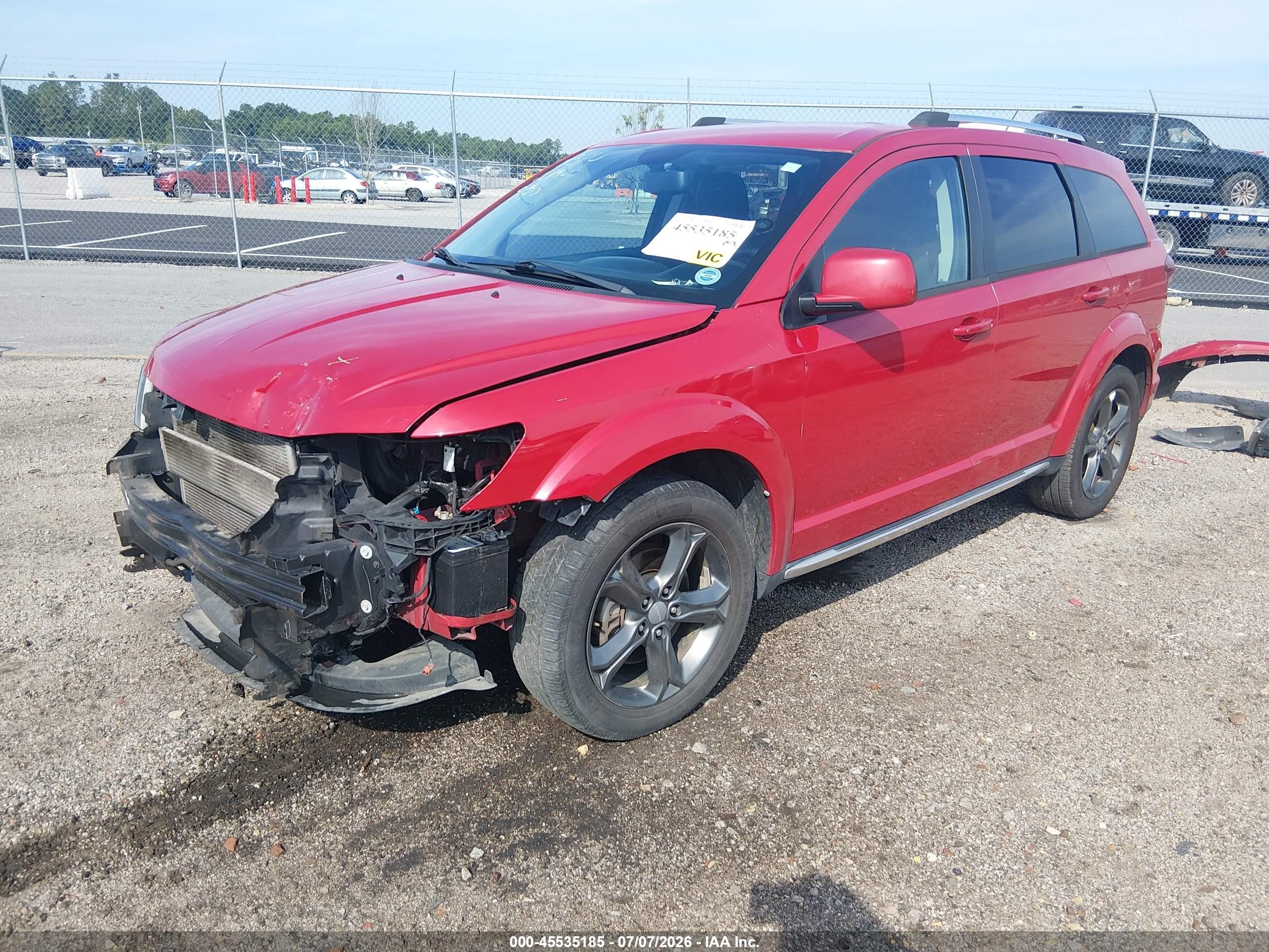 2015 Dodge Journey Crossroad Красный vin: 3C4PDDGG0FT619156