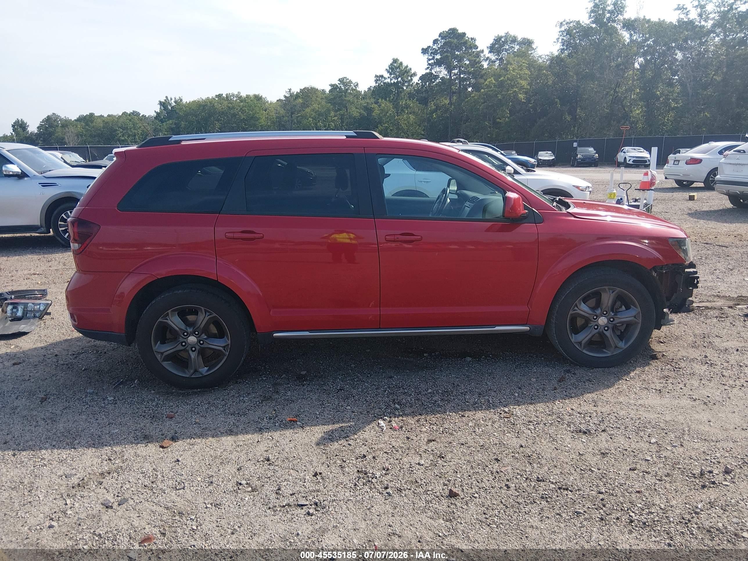 2015 Dodge Journey Crossroad Красный vin: 3C4PDDGG0FT619156
