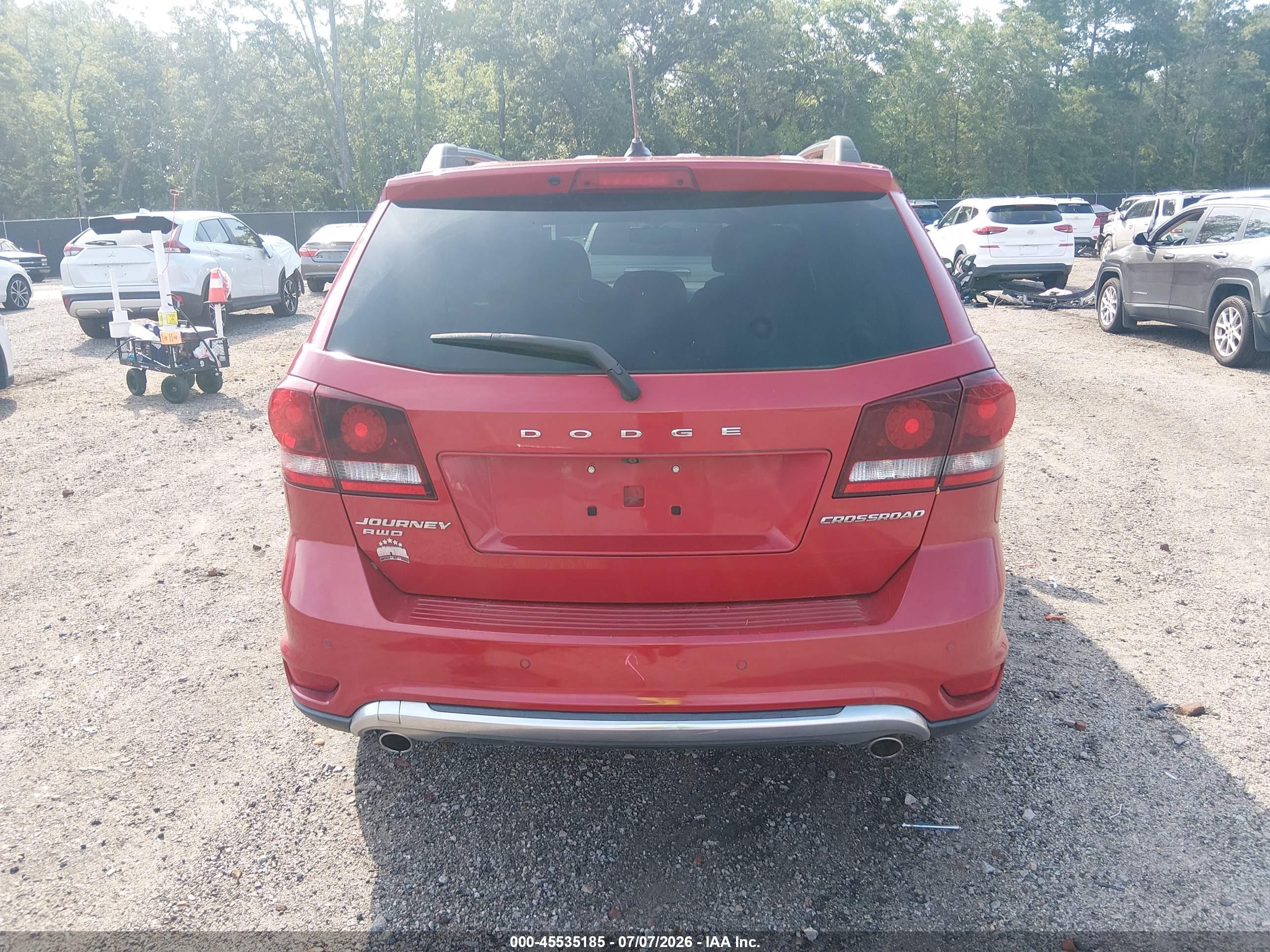 2015 Dodge Journey Crossroad Красный vin: 3C4PDDGG0FT619156