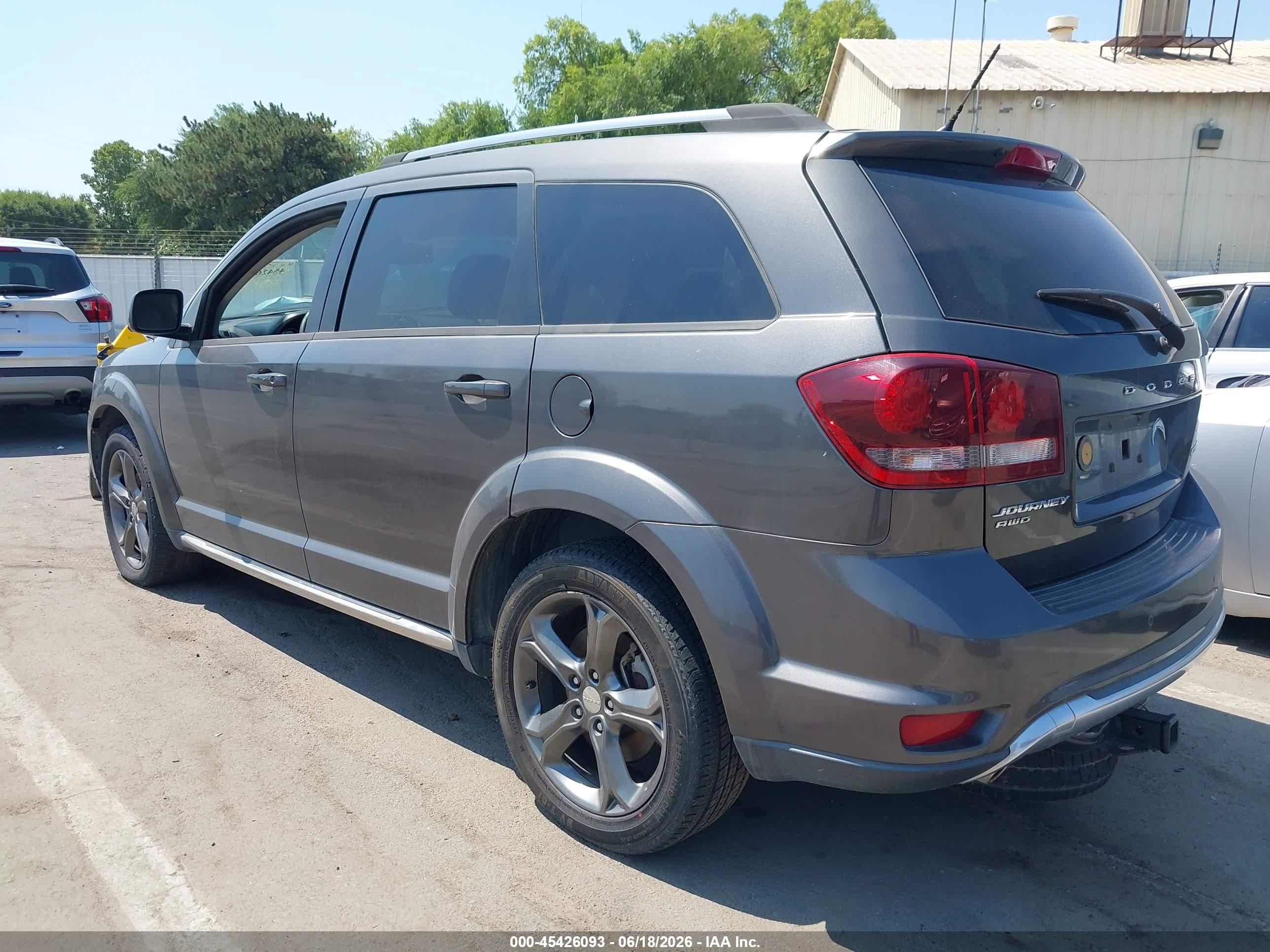 2015 Dodge Journey Crossroad Gray vin: 3C4PDDGG1FT540594