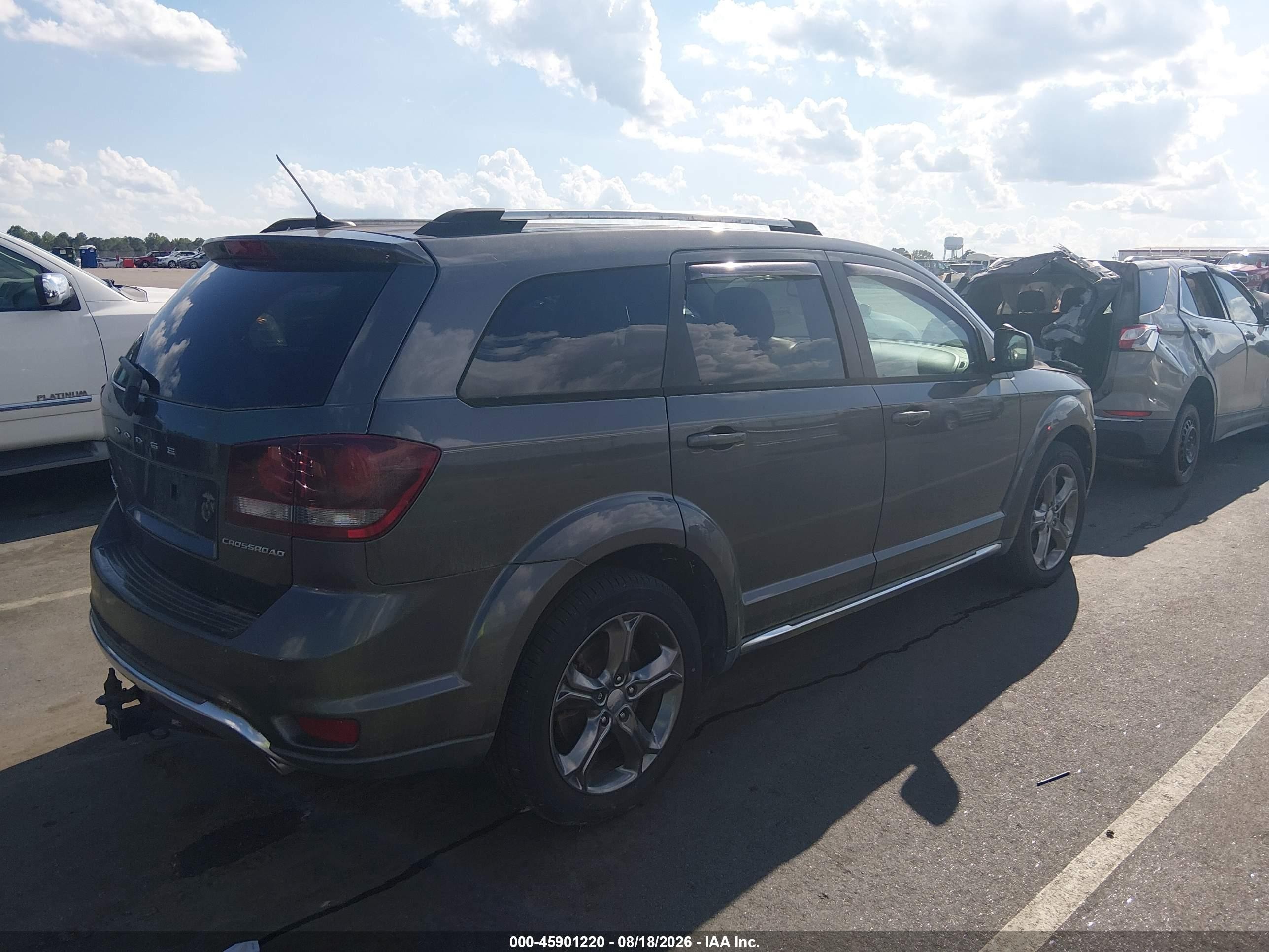 2014 Dodge Journey Crossroad Gray vin: 3C4PDDGG2ET262349