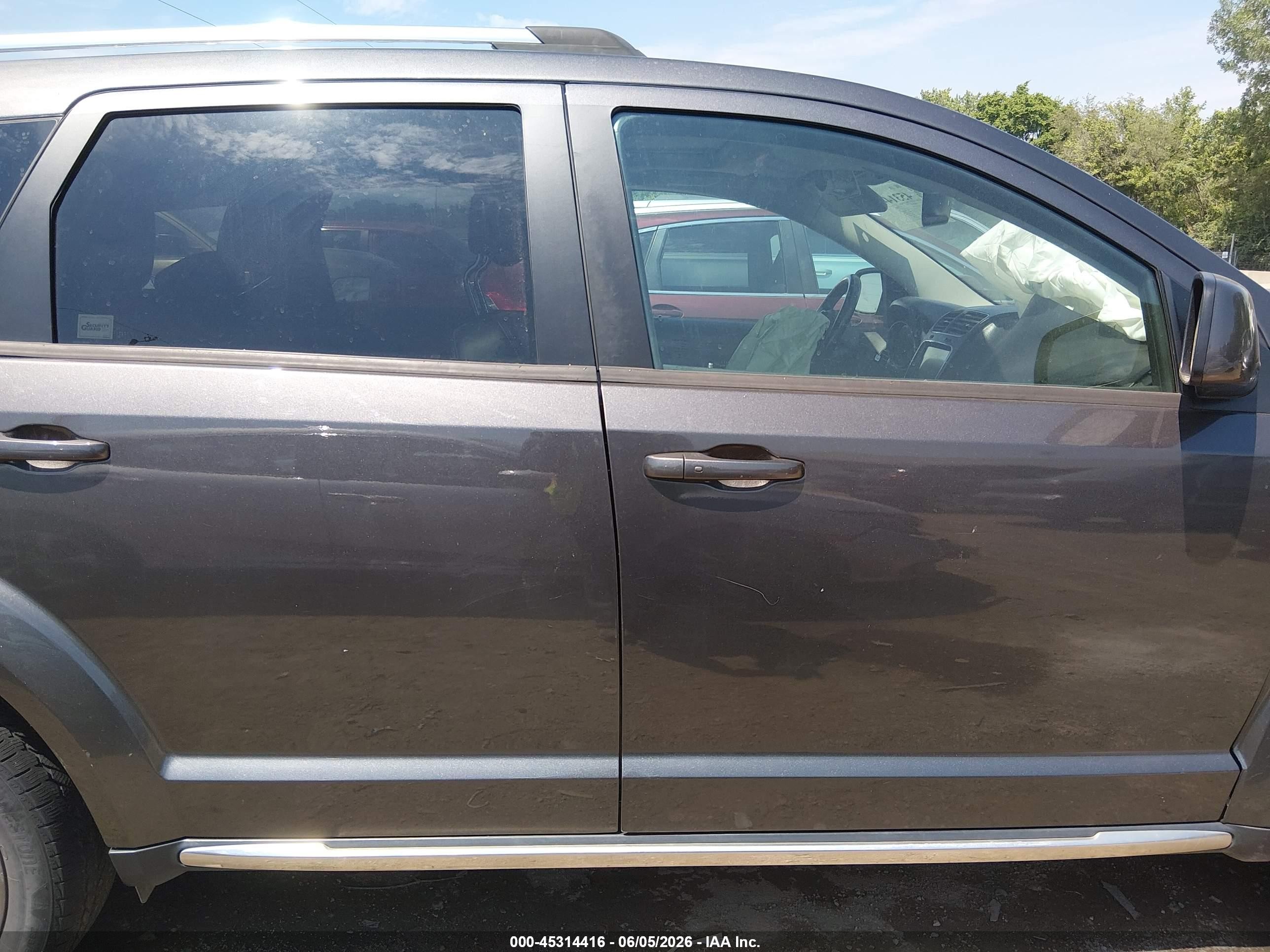 2015 Dodge Journey Crossroad Gray vin: 3C4PDDGG2FT725494