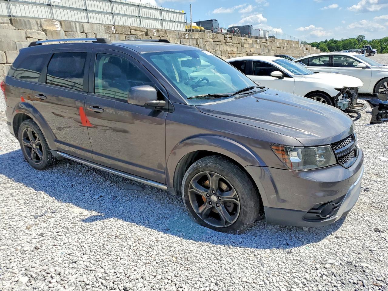 2015 Dodge Journey Crossroad Gray vin: 3C4PDDGG2FT740108