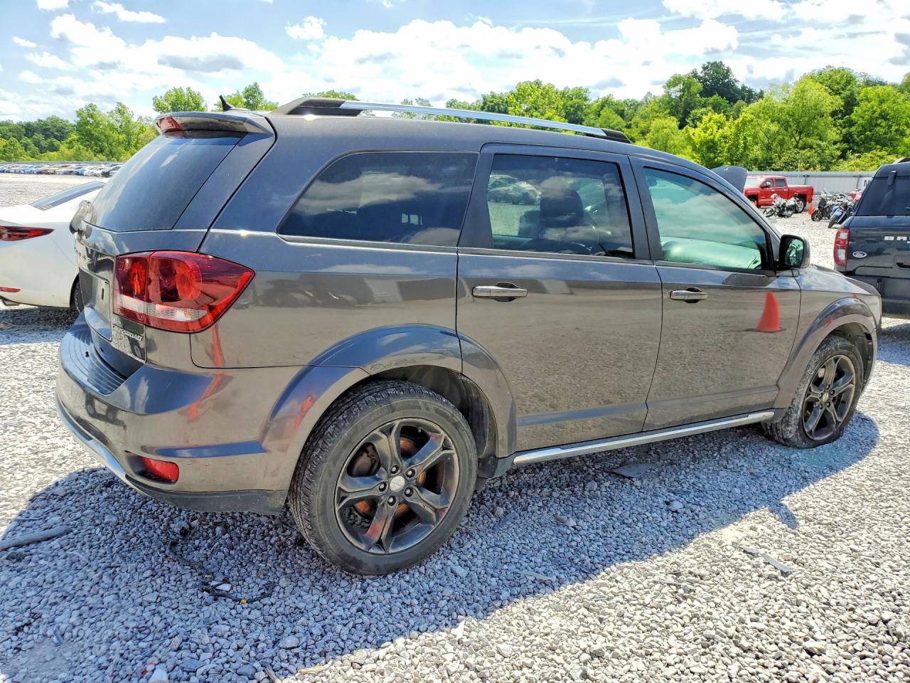 2015 Dodge Journey Crossroad Gray vin: 3C4PDDGG2FT740108