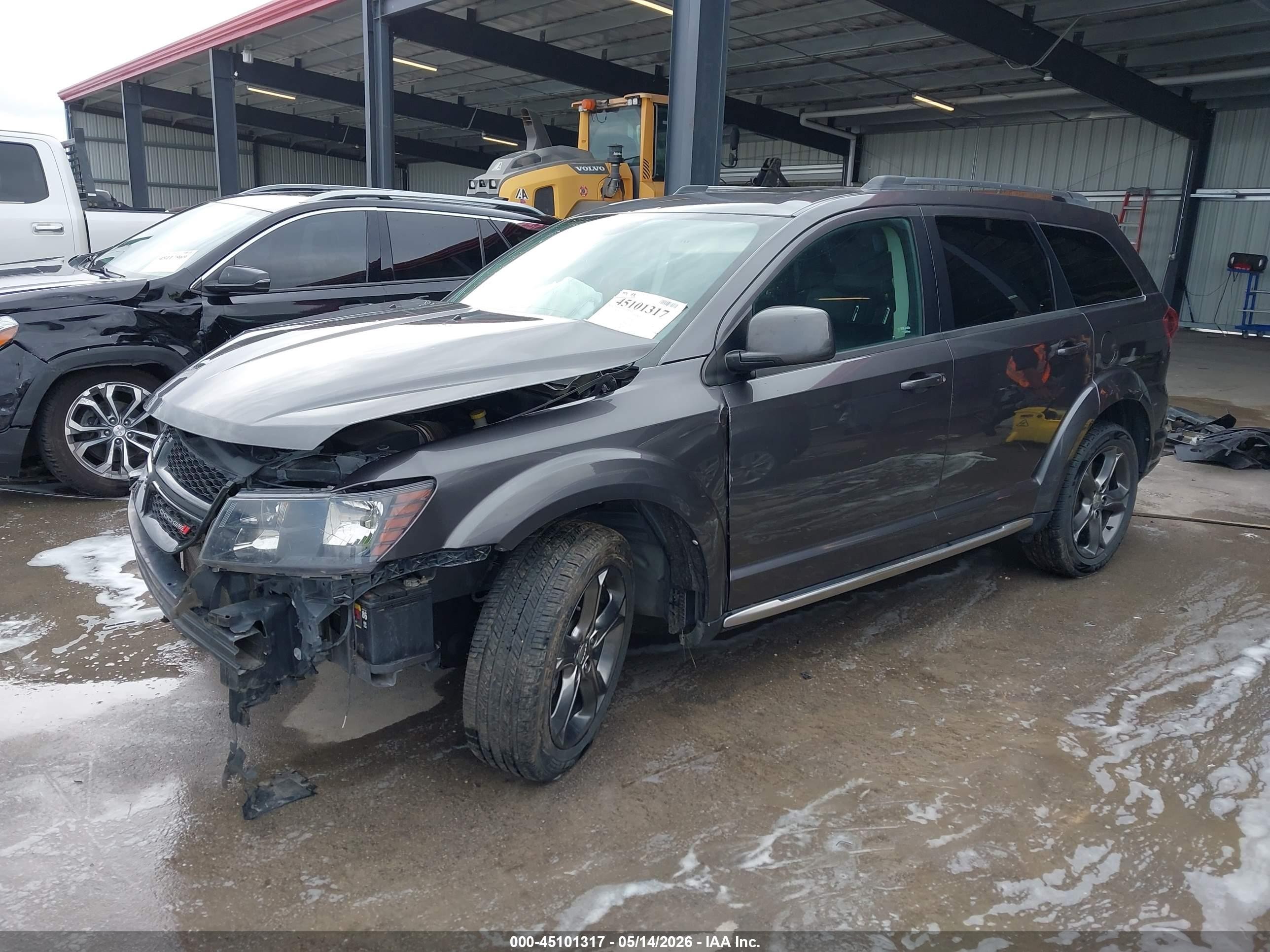 2015 Dodge Journey Crossroad Gray vin: 3C4PDDGG3FT544405
