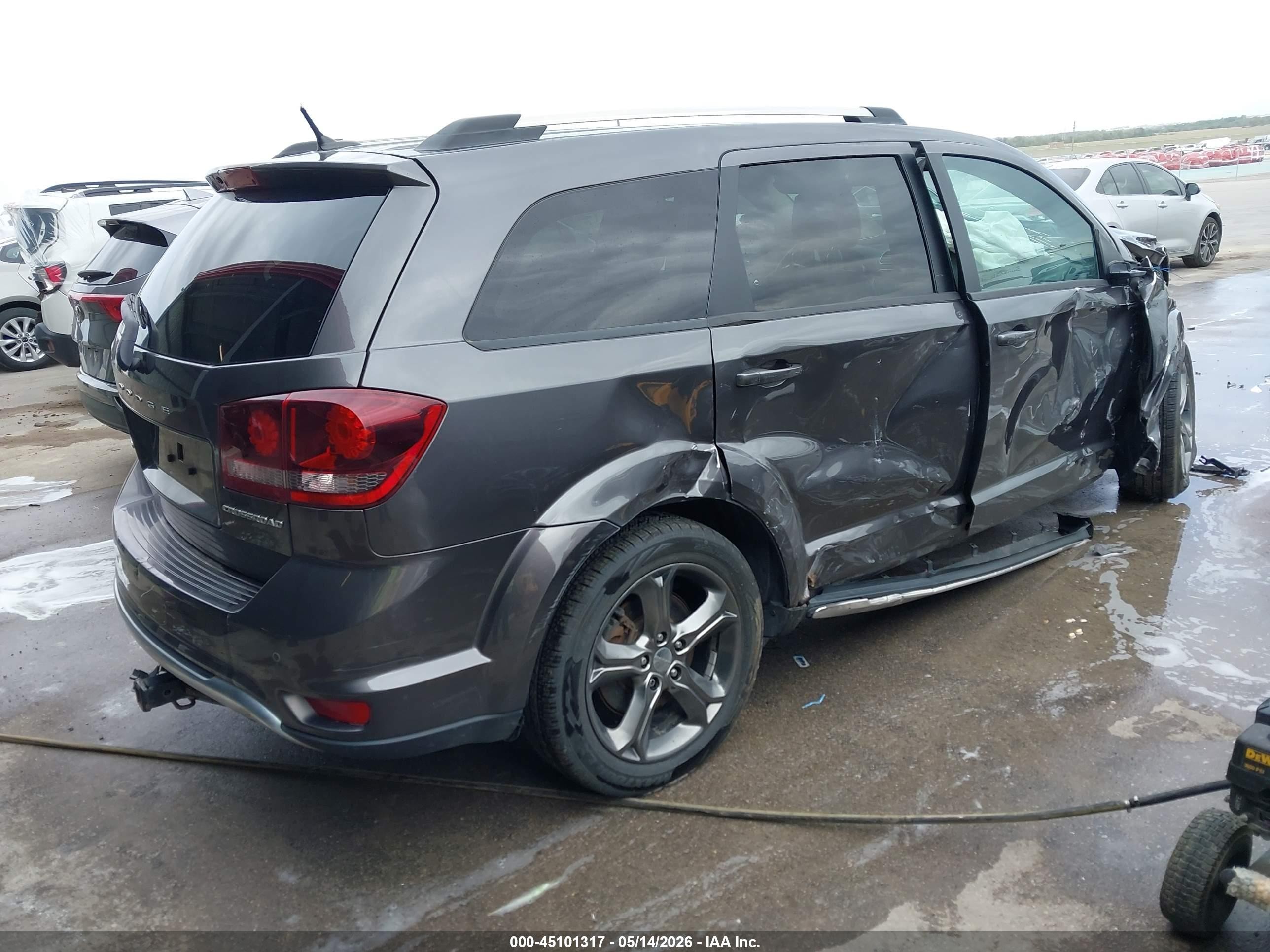 2015 Dodge Journey Crossroad Gray vin: 3C4PDDGG3FT544405