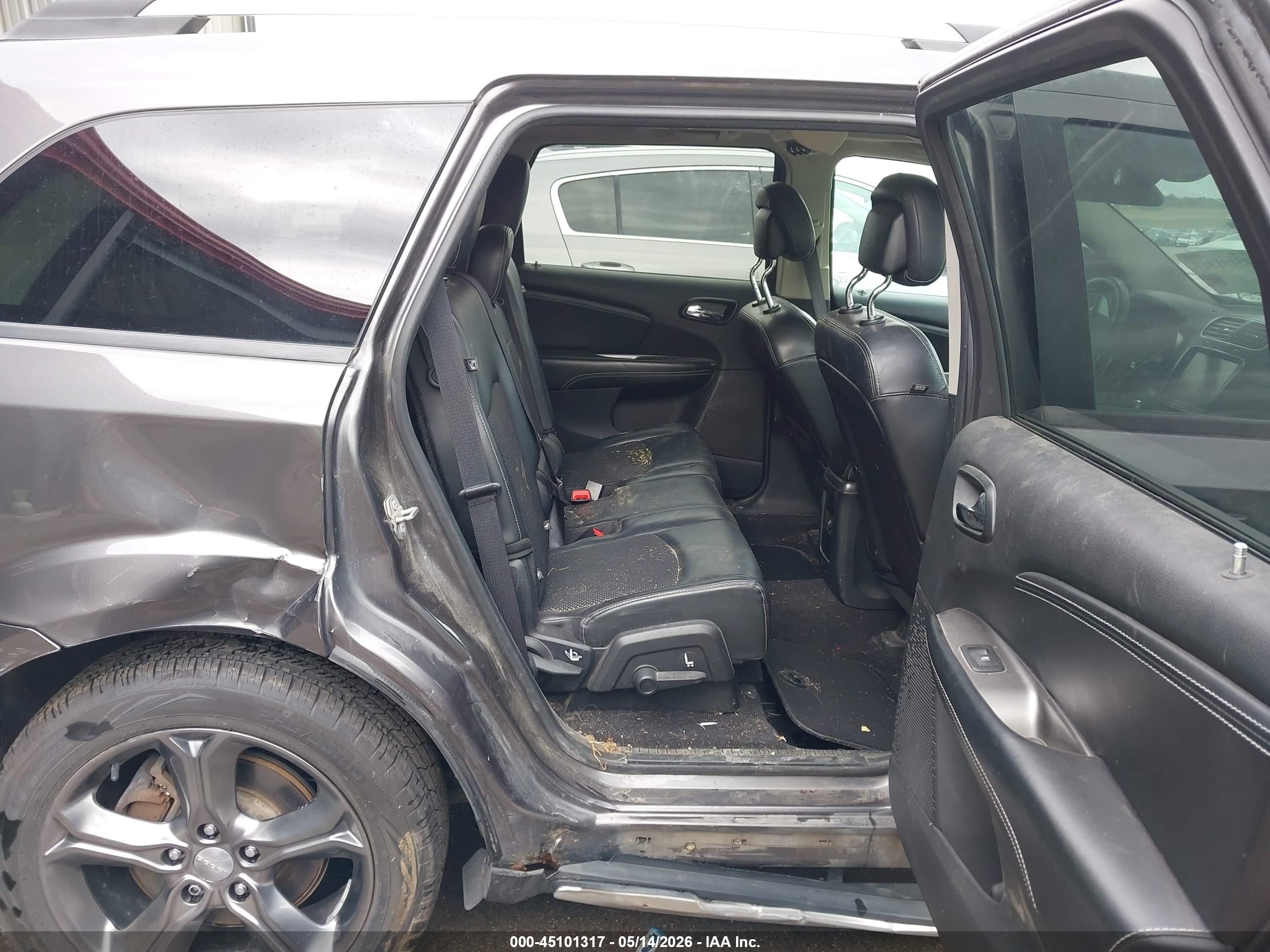 2015 Dodge Journey Crossroad Gray vin: 3C4PDDGG3FT544405