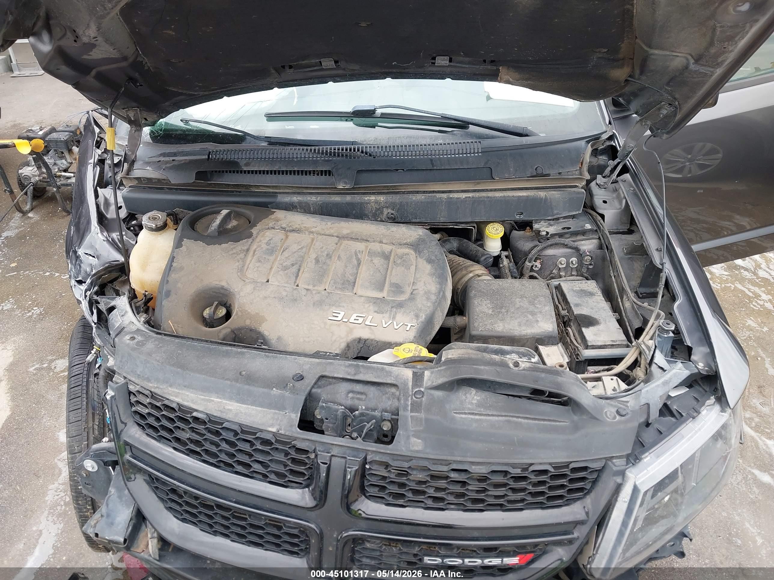 2015 Dodge Journey Crossroad Gray vin: 3C4PDDGG3FT544405