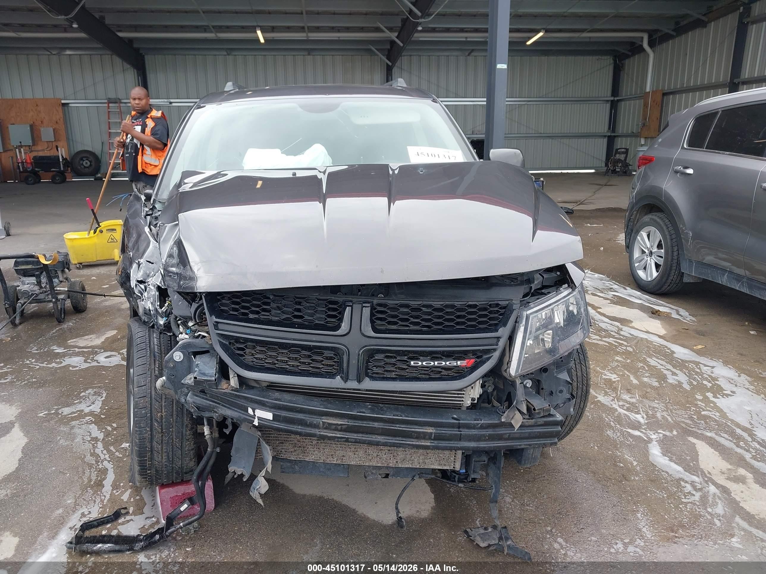 2015 Dodge Journey Crossroad Gray vin: 3C4PDDGG3FT544405