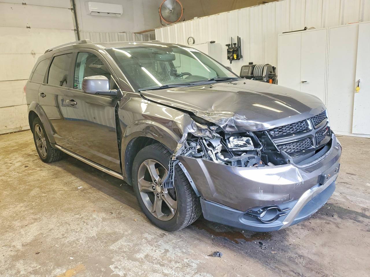 2015 Dodge Journey Crossroad Gray vin: 3C4PDDGG3FT607390