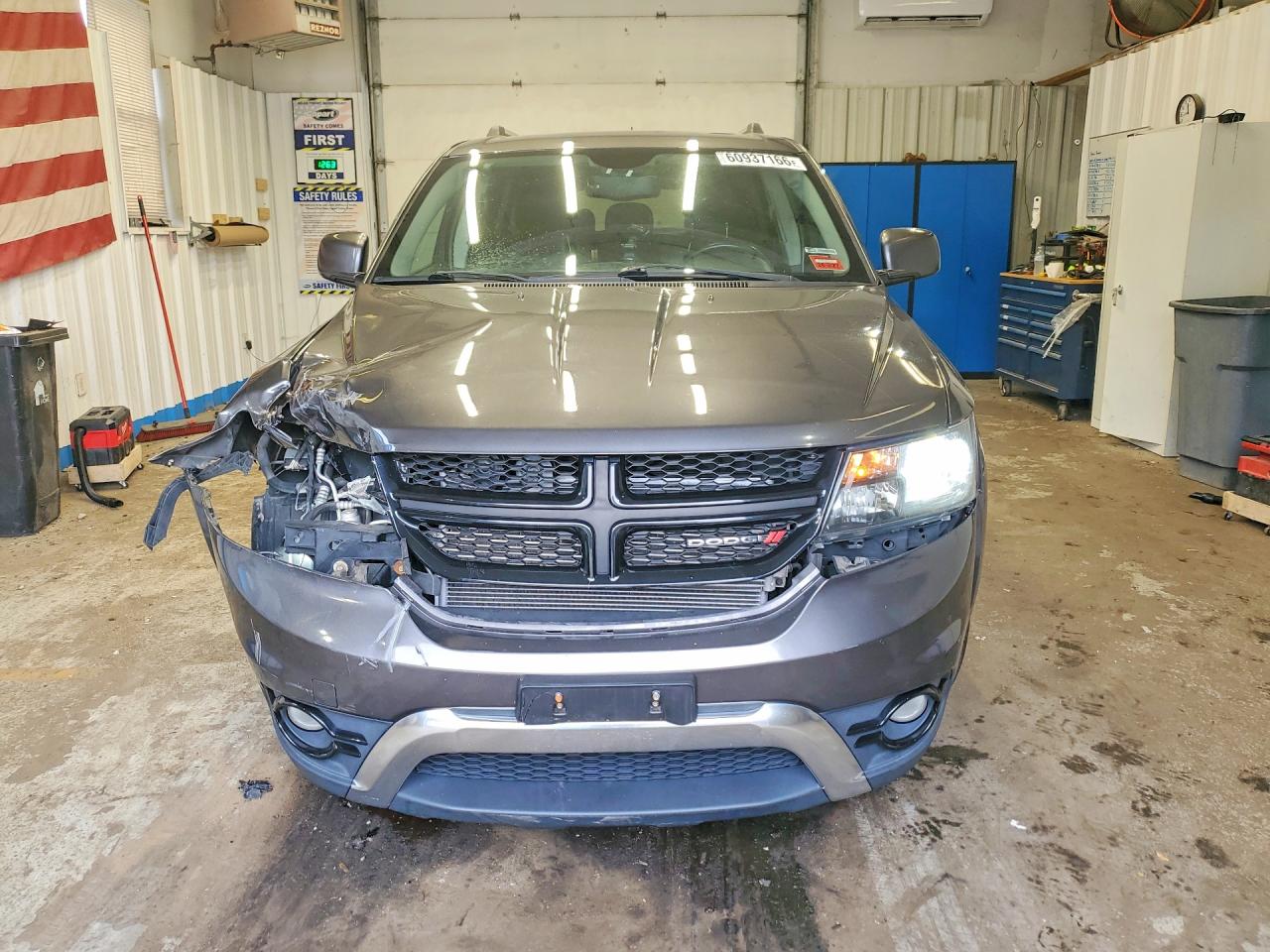 2015 Dodge Journey Crossroad Gray vin: 3C4PDDGG3FT607390