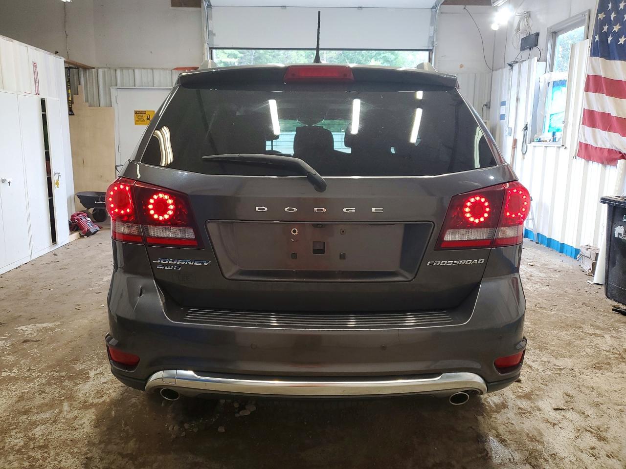 2015 Dodge Journey Crossroad Gray vin: 3C4PDDGG3FT607390